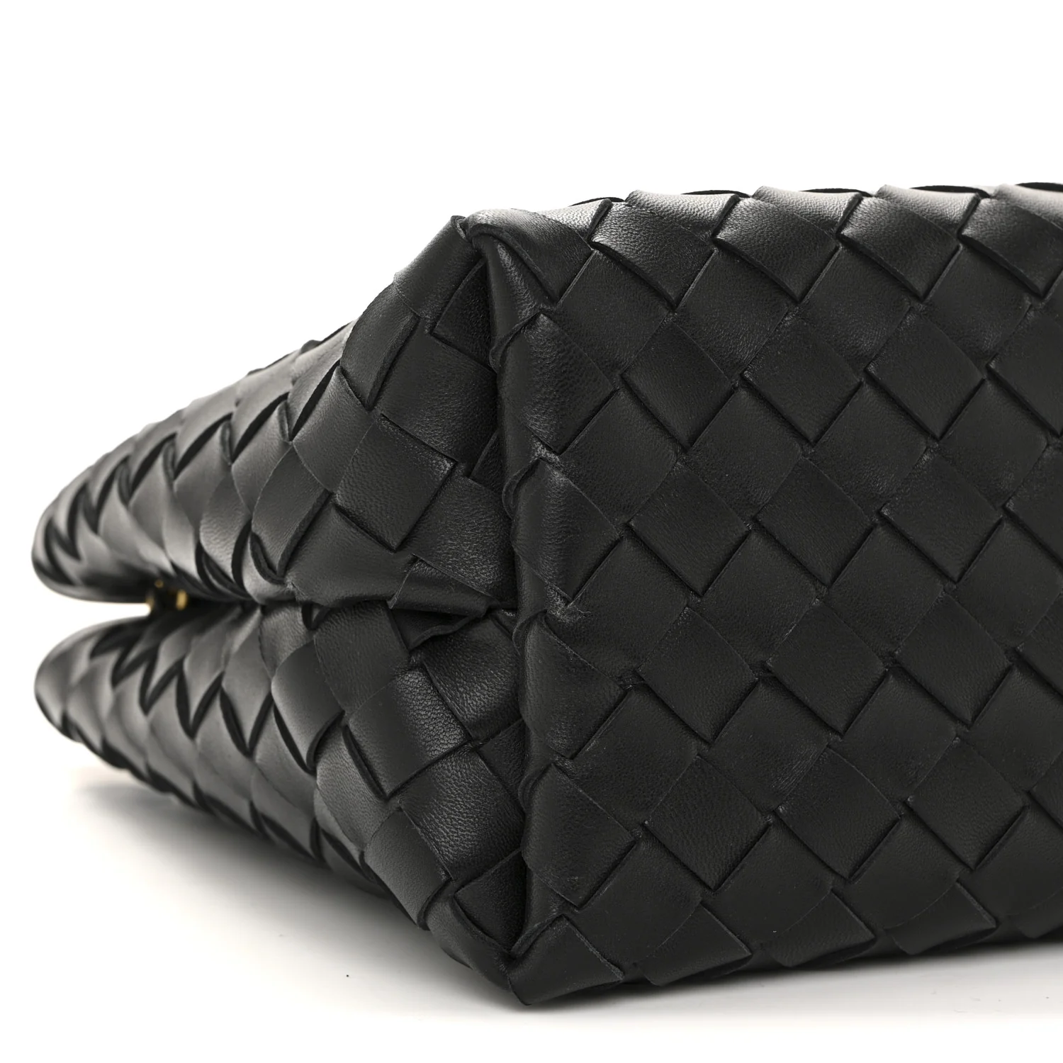 Nappa Intrecciato Small Andiamo With Chain Shoulder Bag Black - Image 8