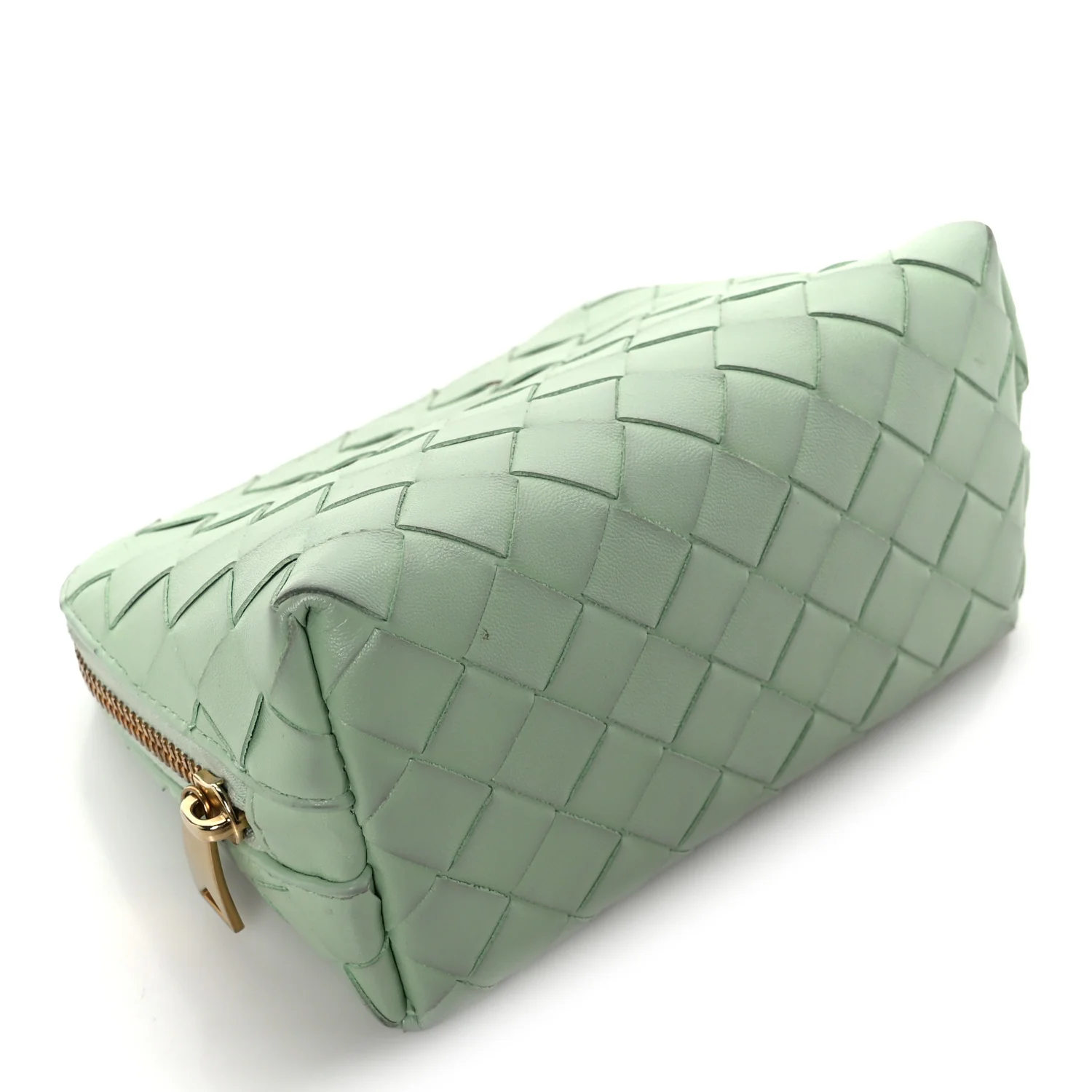 Nappa Intrecciato Small Beauty Pouch Fresh Mint - Image 4