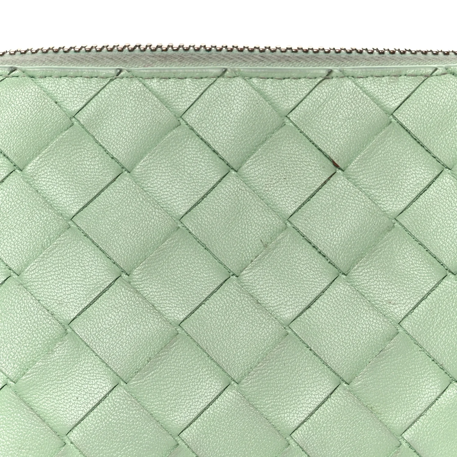 Nappa Intrecciato Small Beauty Pouch Fresh Mint - Image 9