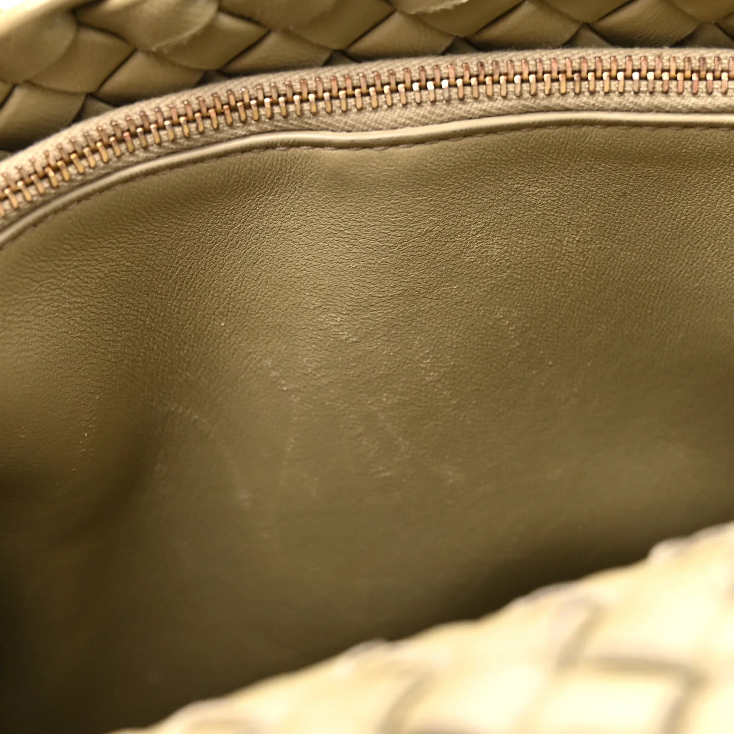 Nappa Intrecciato Small Cobble Shoulder Bag Camel - Image 10