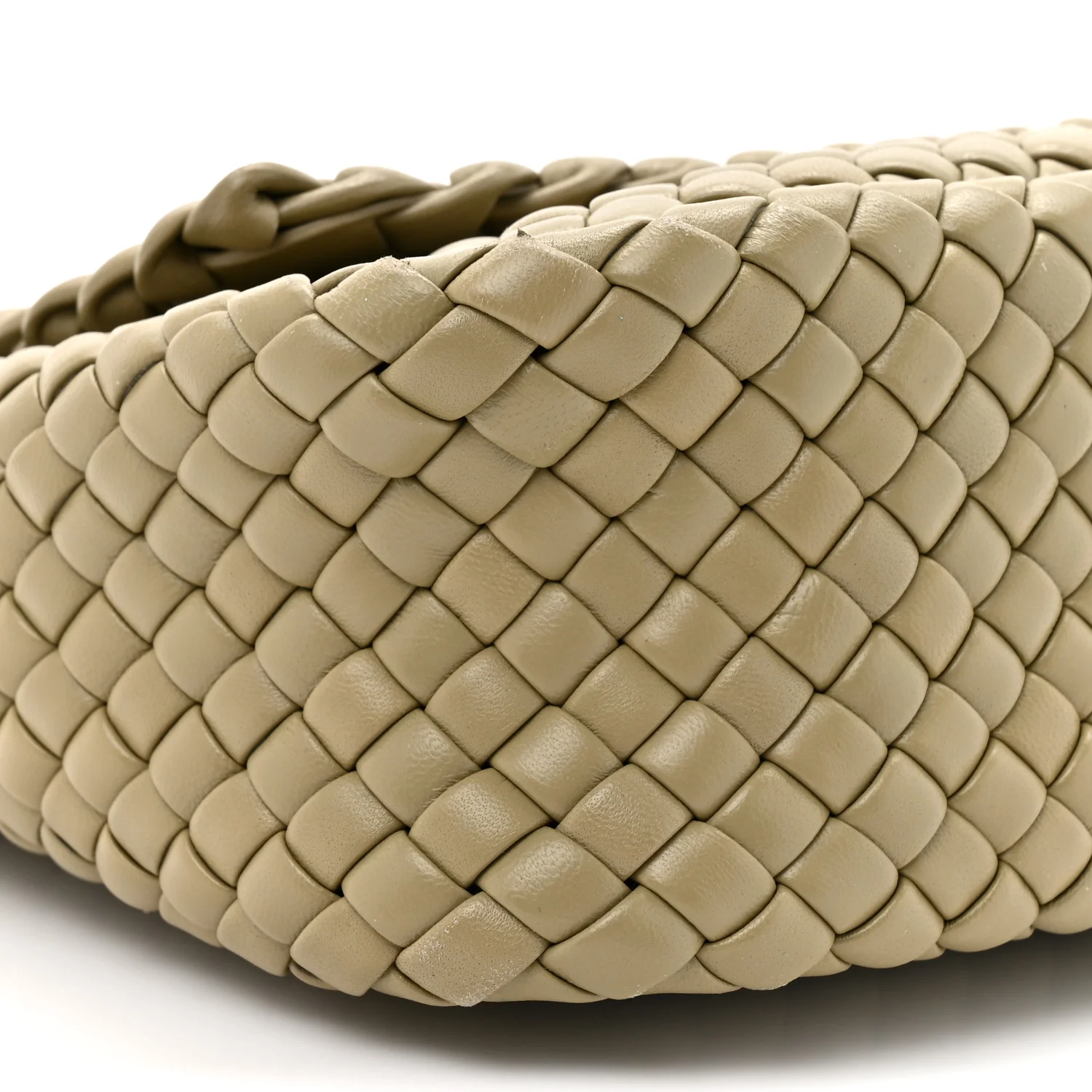 Nappa Intrecciato Small Cobble Shoulder Bag Camel - Image 9