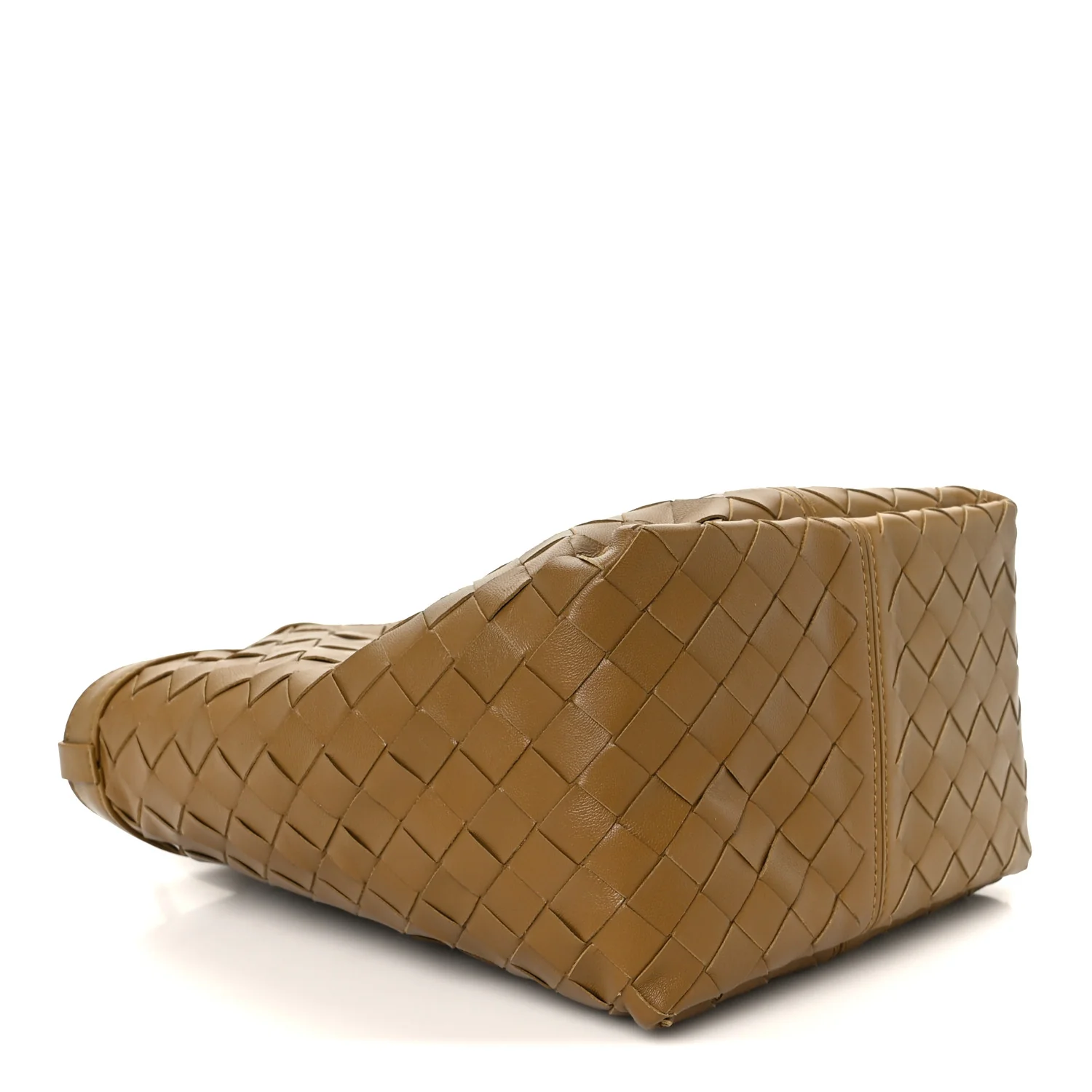 Nappa Intrecciato Small Flip Flap Tote Acorn - Image 4