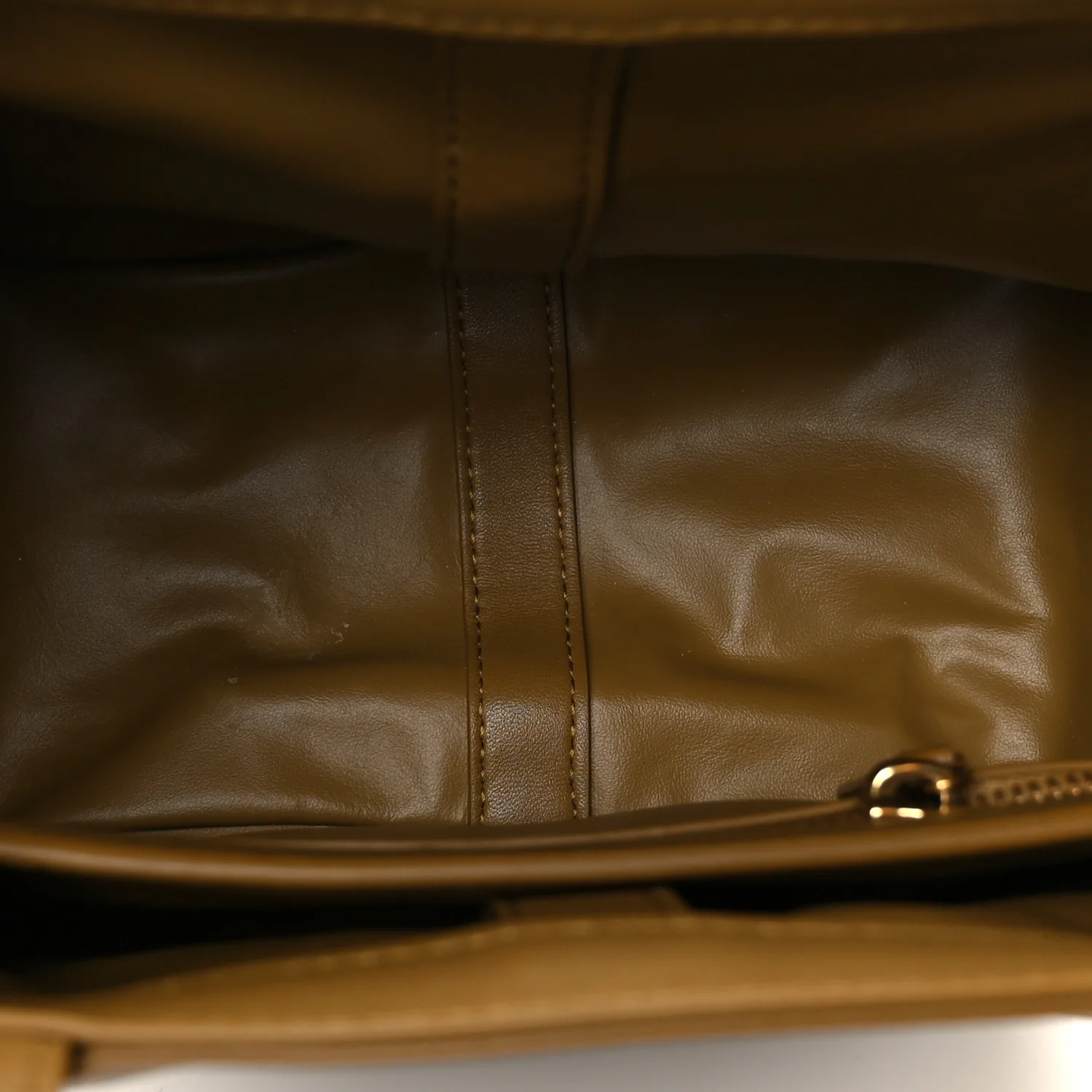Nappa Intrecciato Small Flip Flap Tote Acorn - Image 5