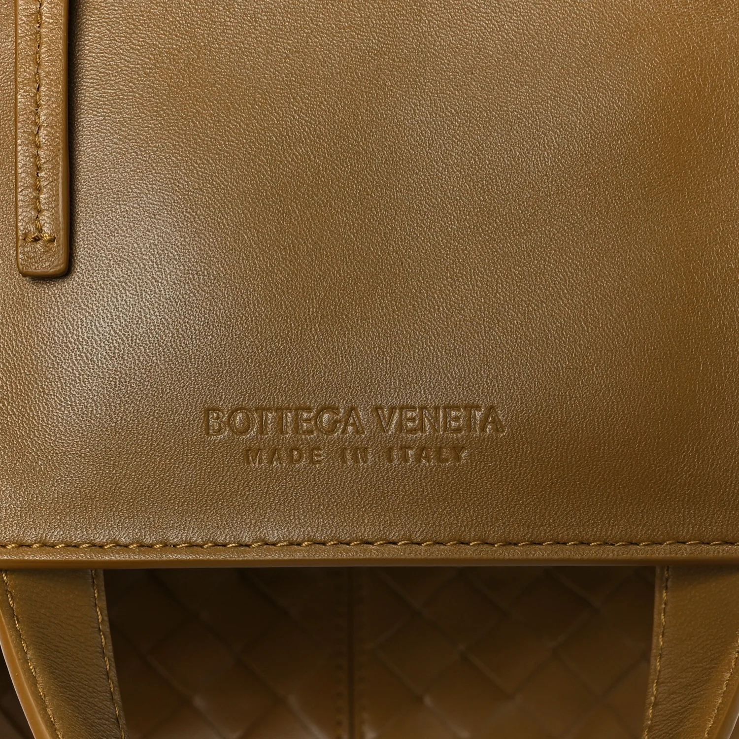 Nappa Intrecciato Small Flip Flap Tote Acorn - Image 6