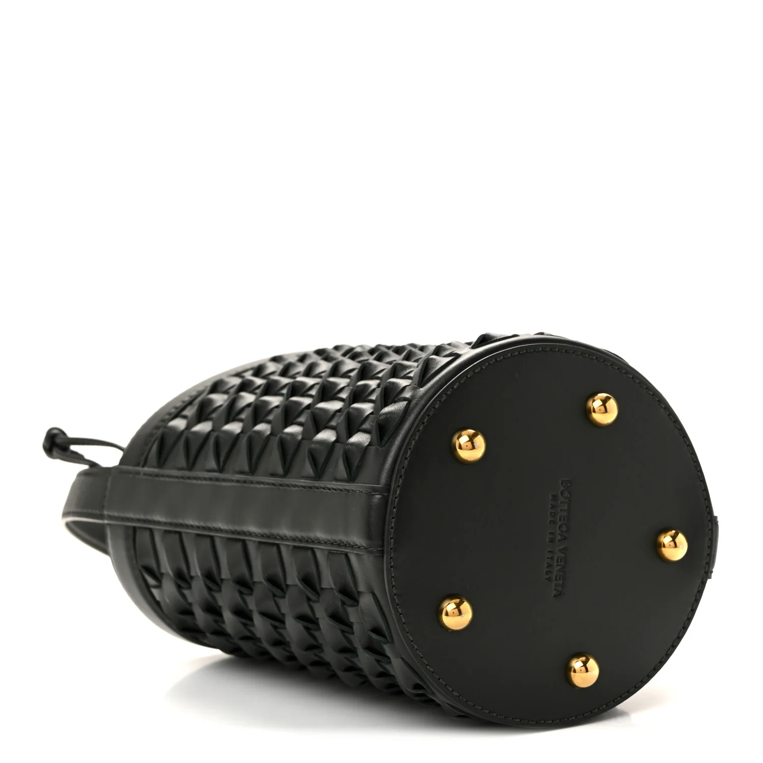 Nappa Intrecciato Small JJ Bucket Bag Black - Image 4