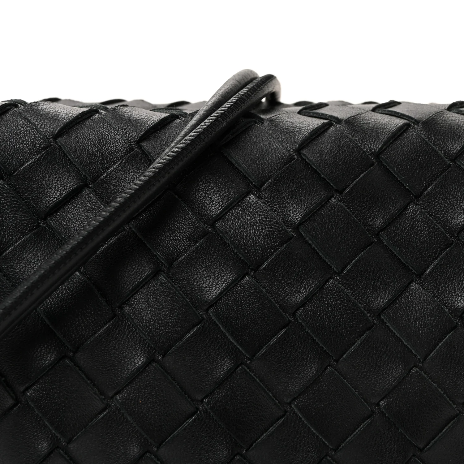 Nappa Intrecciato Small Loop Camera Bag Black - Image 7