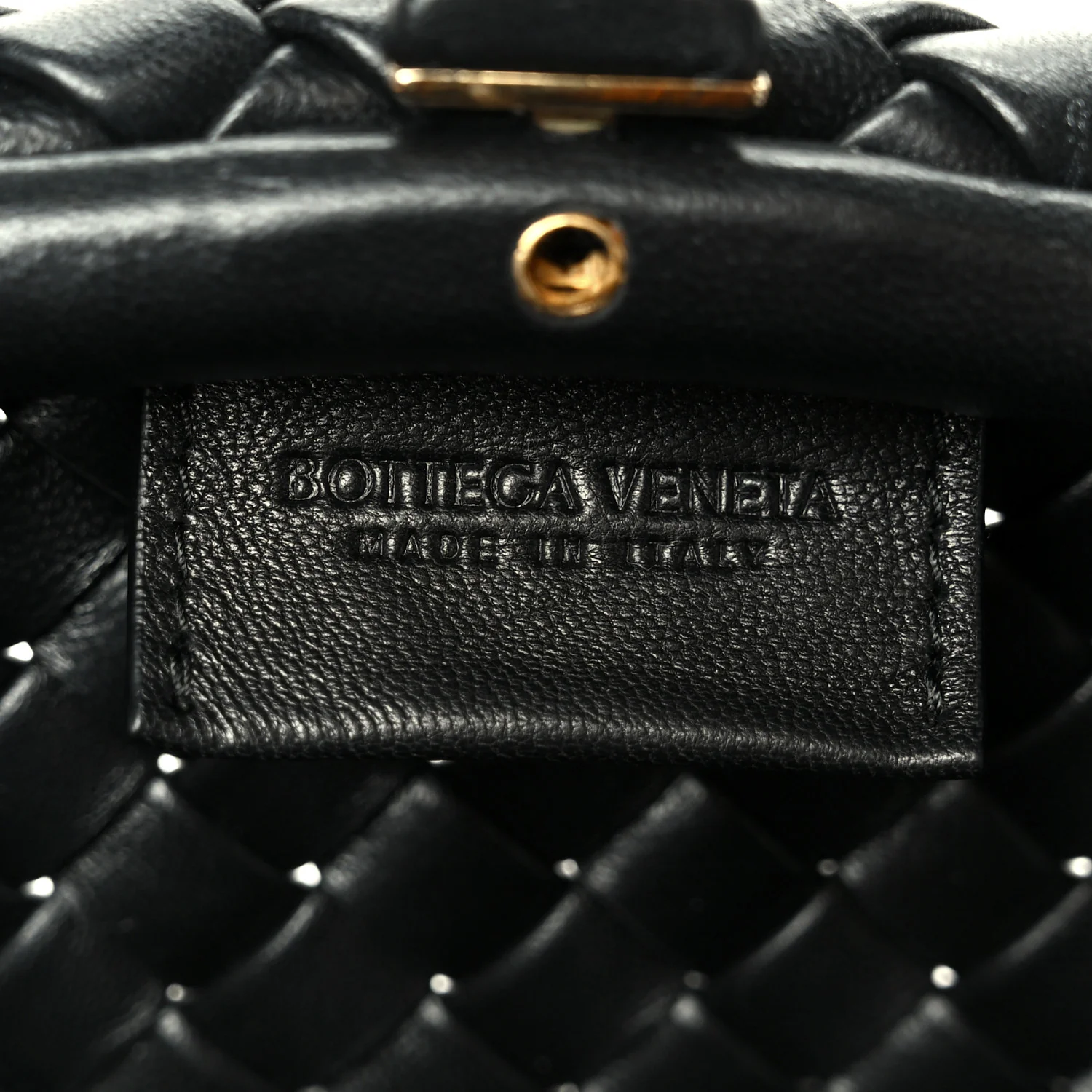 Nappa Intrecciato Small Padded The Handle Tote Black - Image 10