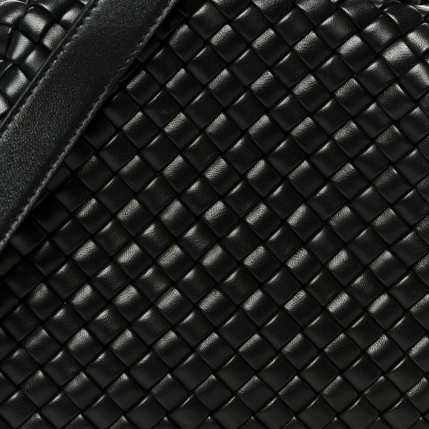 Nappa Intrecciato Small Padded The Handle Tote Black - Image 14