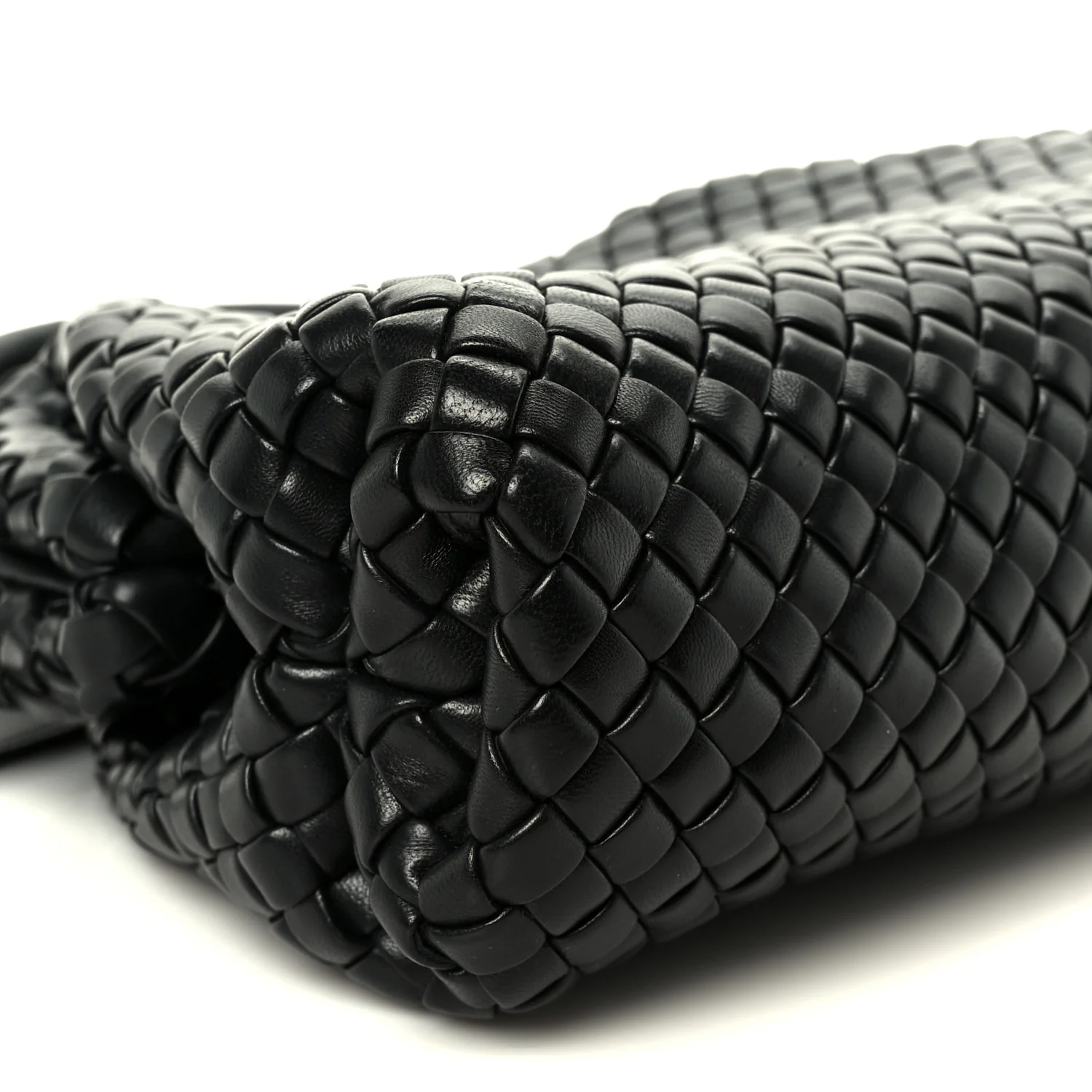Nappa Intrecciato Small Padded The Handle Tote Black - Image 16