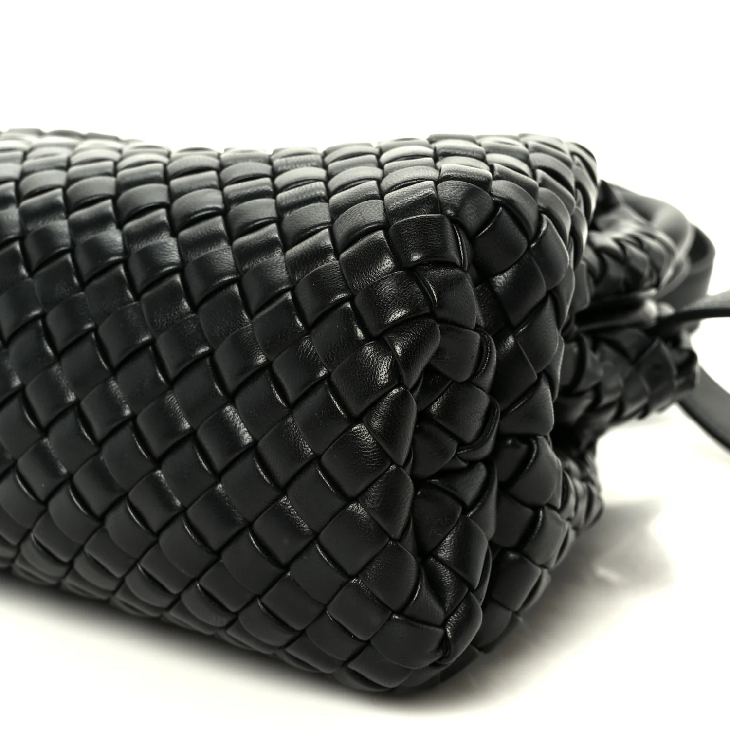 Nappa Intrecciato Small Padded The Handle Tote Black - Image 19