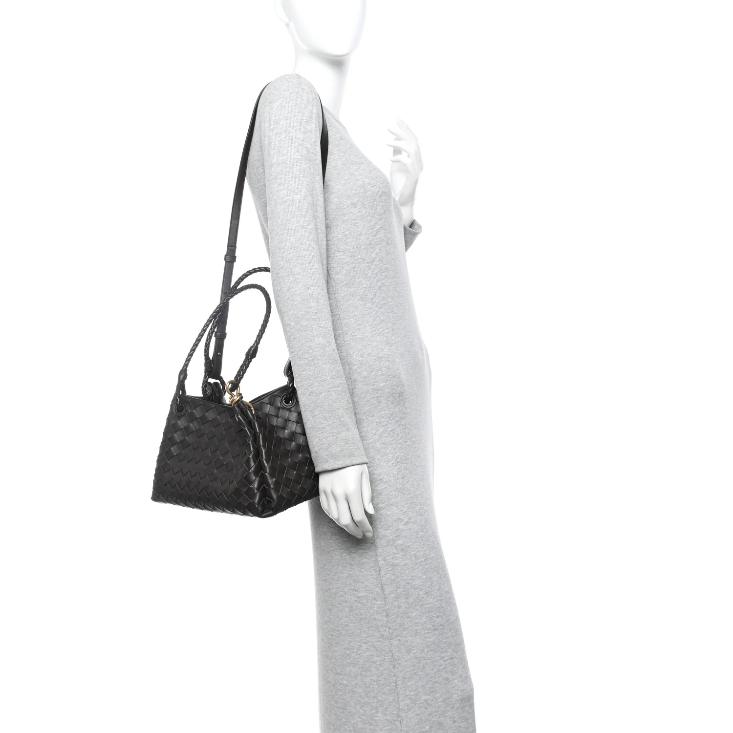 Nappa Intrecciato Small Parachute Shoulder Bag Fondant - Image 2