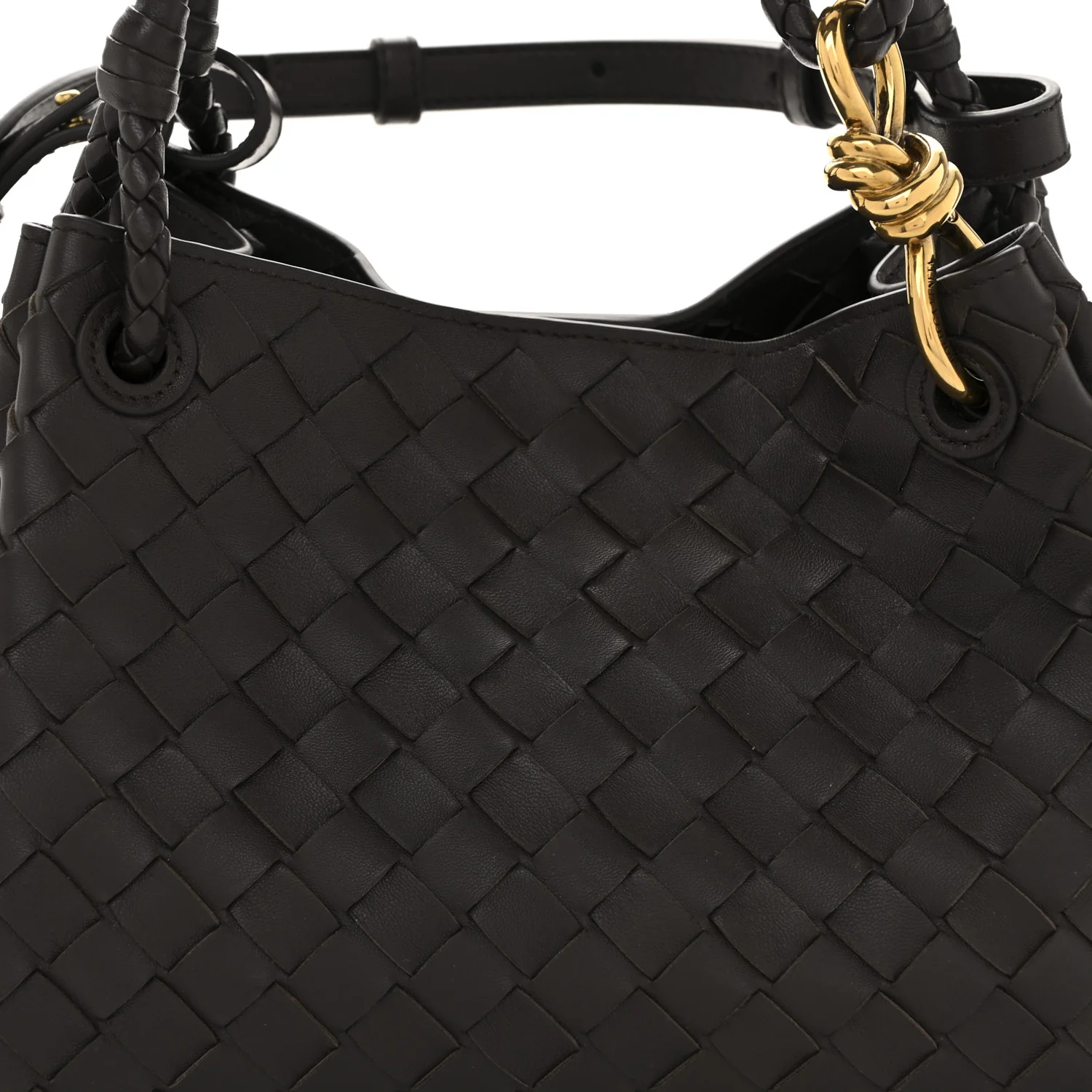 Nappa Intrecciato Small Parachute Shoulder Bag Fondant - Image 7