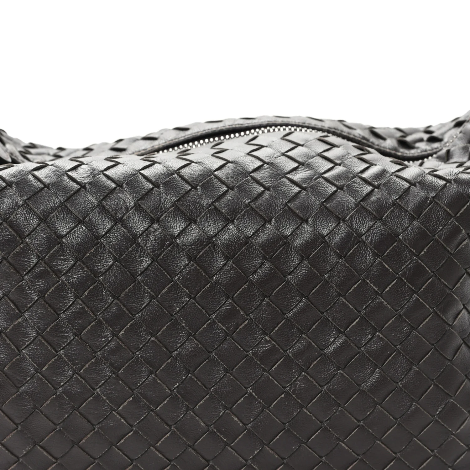Nappa Intrecciato Small Shoulder Bag Ebano - Image 8