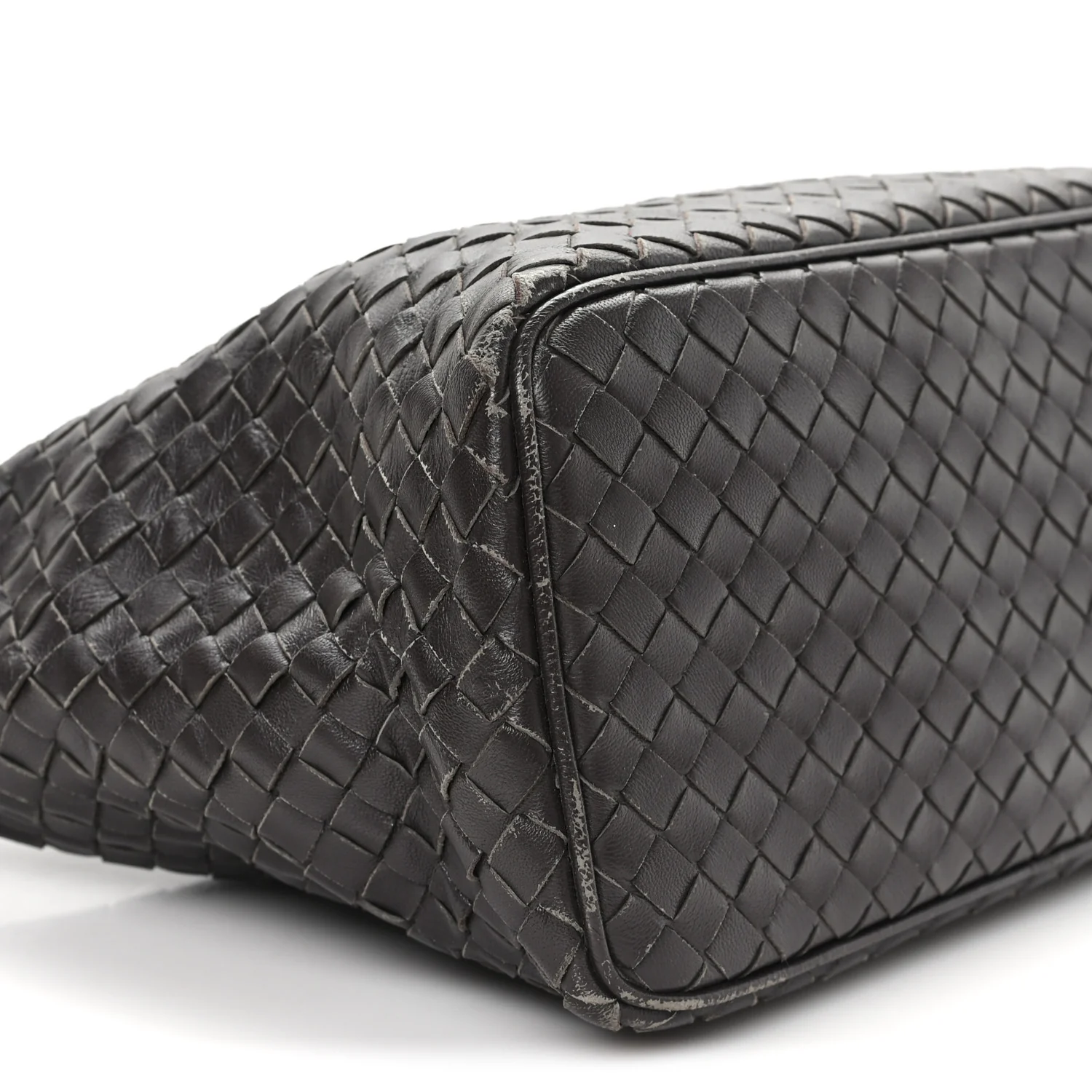 Nappa Intrecciato Small Shoulder Bag Ebano - Image 9