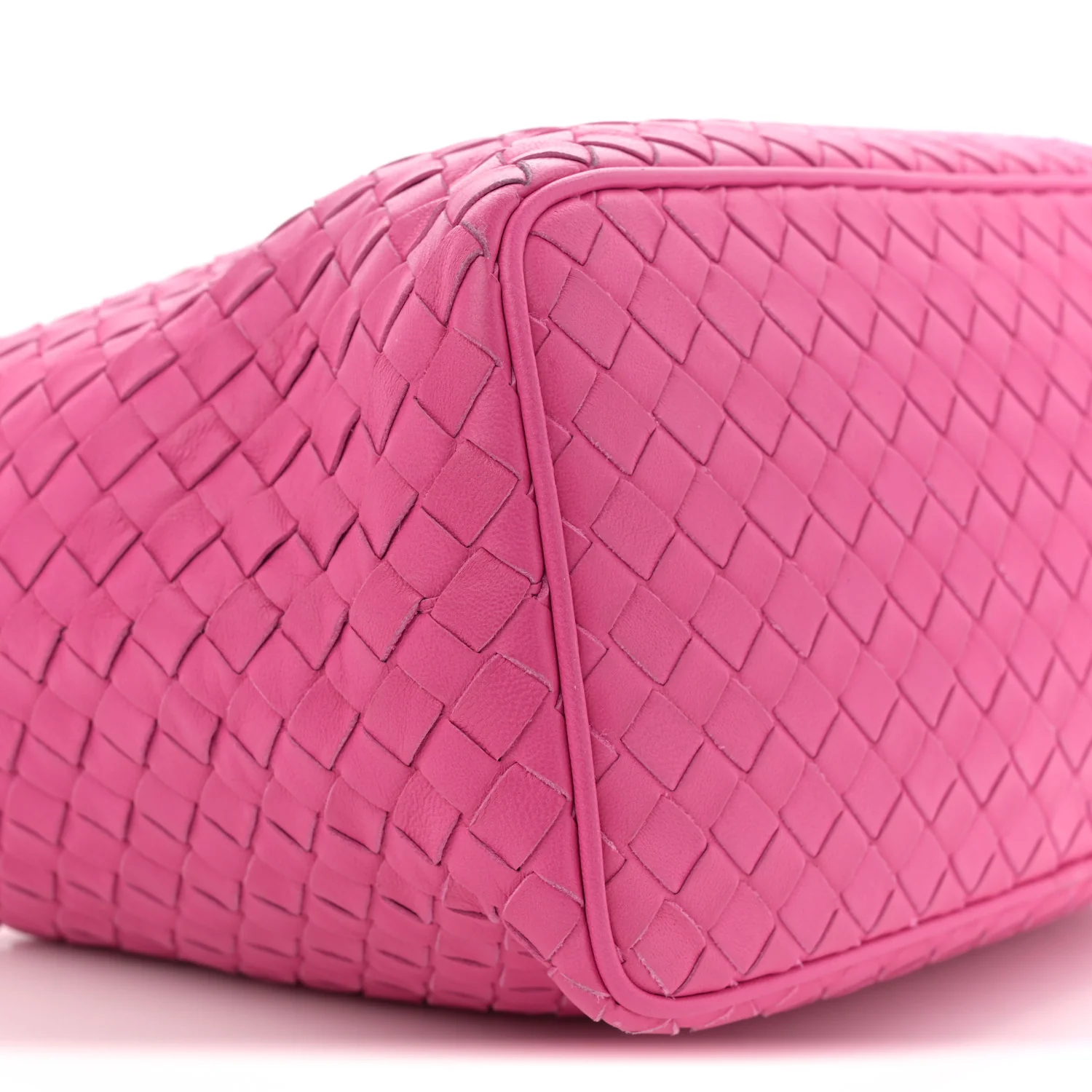 Nappa Intrecciato Small Shoulder Bag Rosa Shock - Image 8