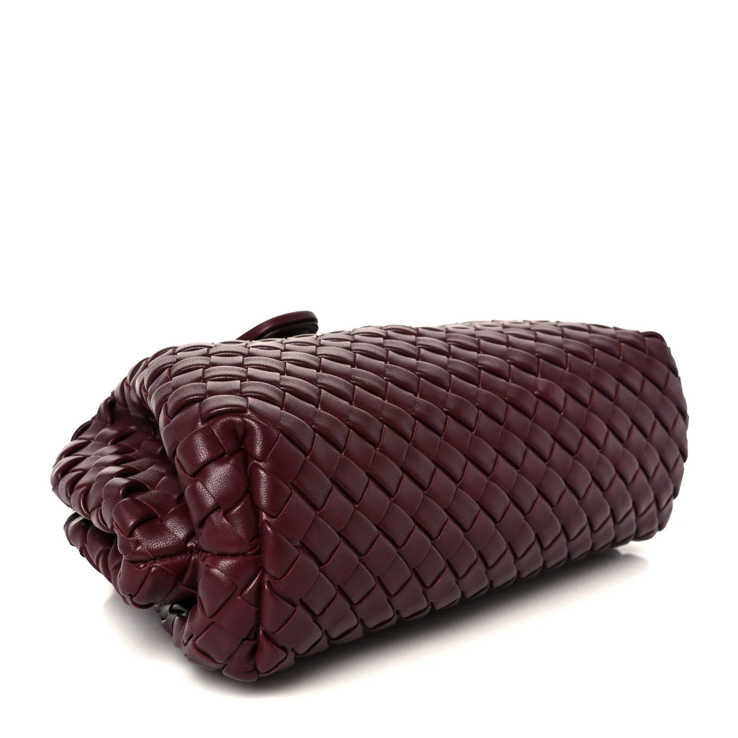 Nappa Intrecciato Small The Lauren 1980 Clutch With Chain Barolo - Image 4