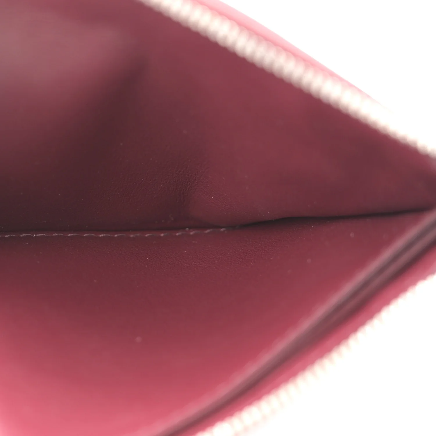 Nappa Intrecciato Square Zip Around Wallet Barolo - Image 5