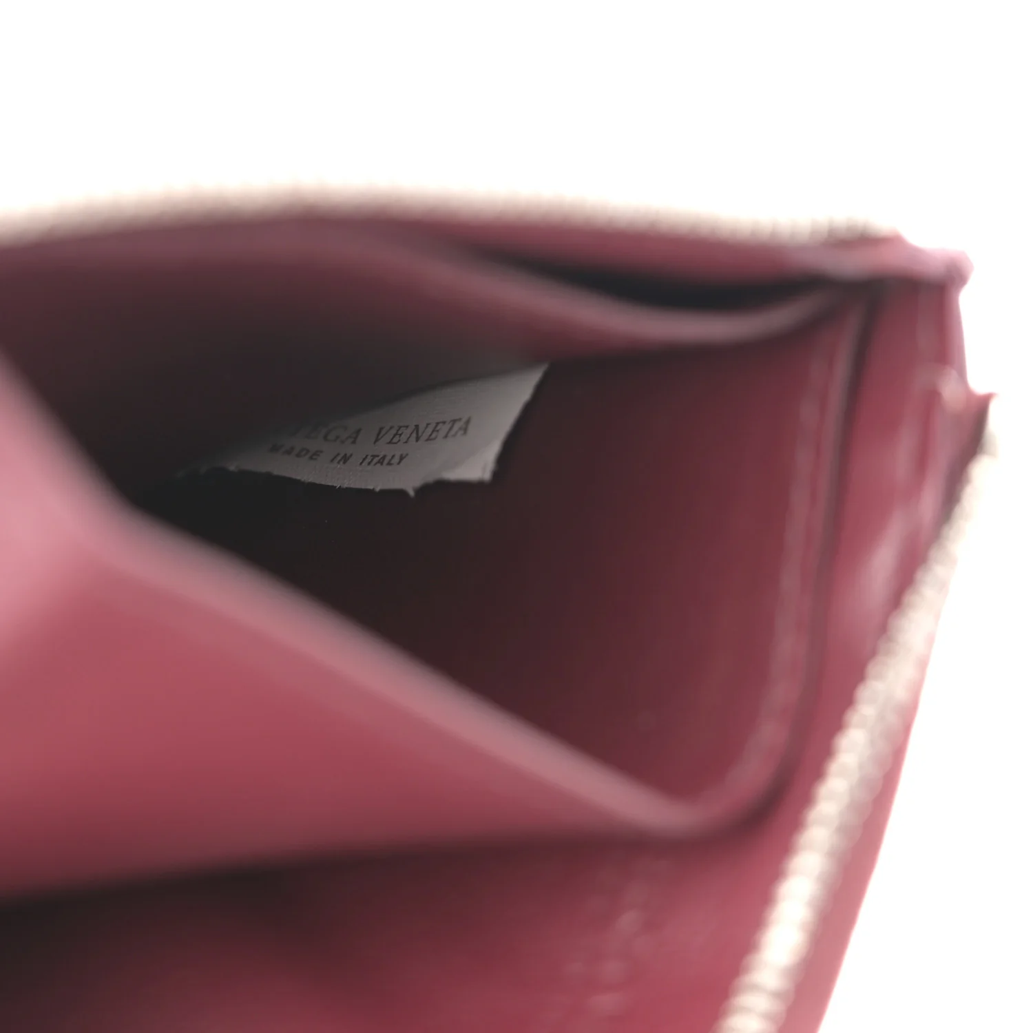 Nappa Intrecciato Square Zip Around Wallet Barolo - Image 6