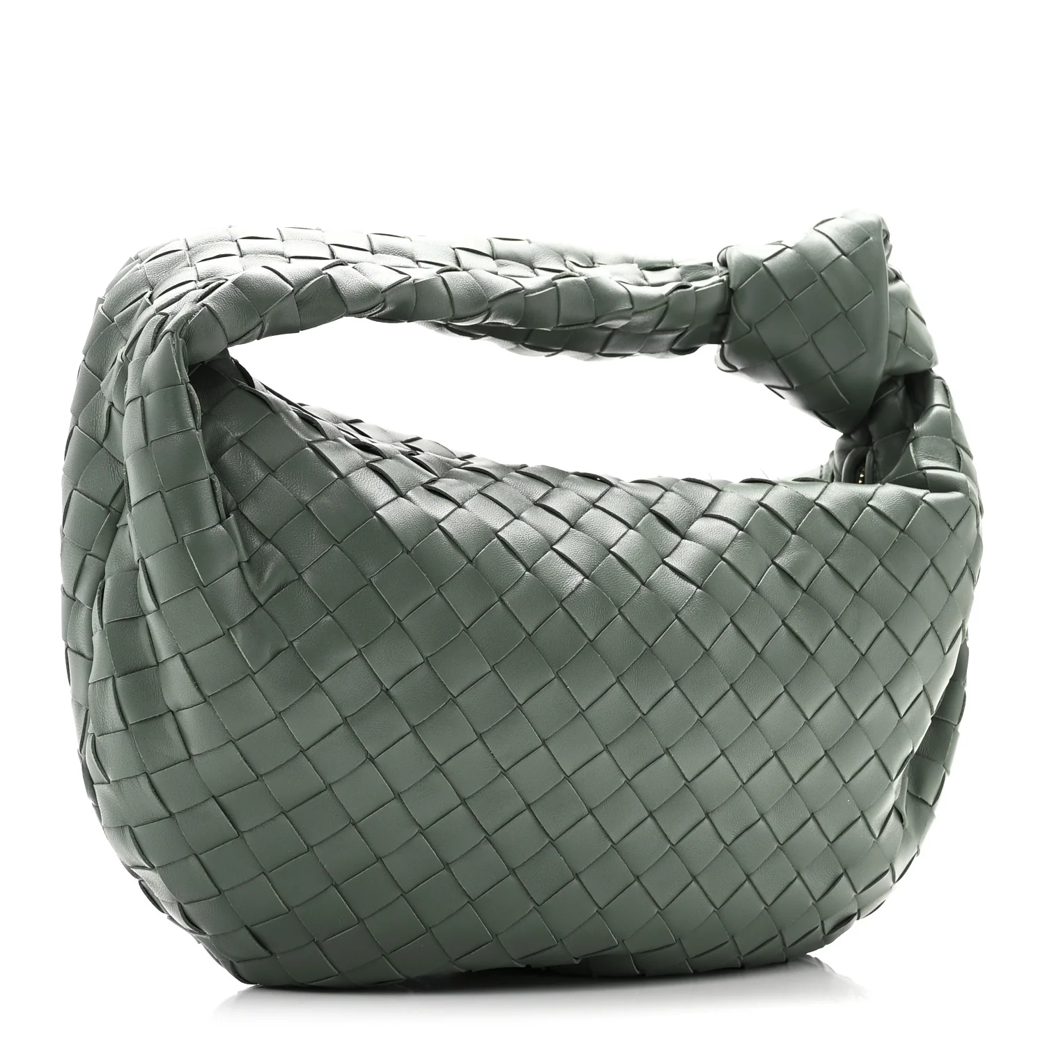 Nappa Intrecciato Teen Jodie Hobo Aloe - Image 3