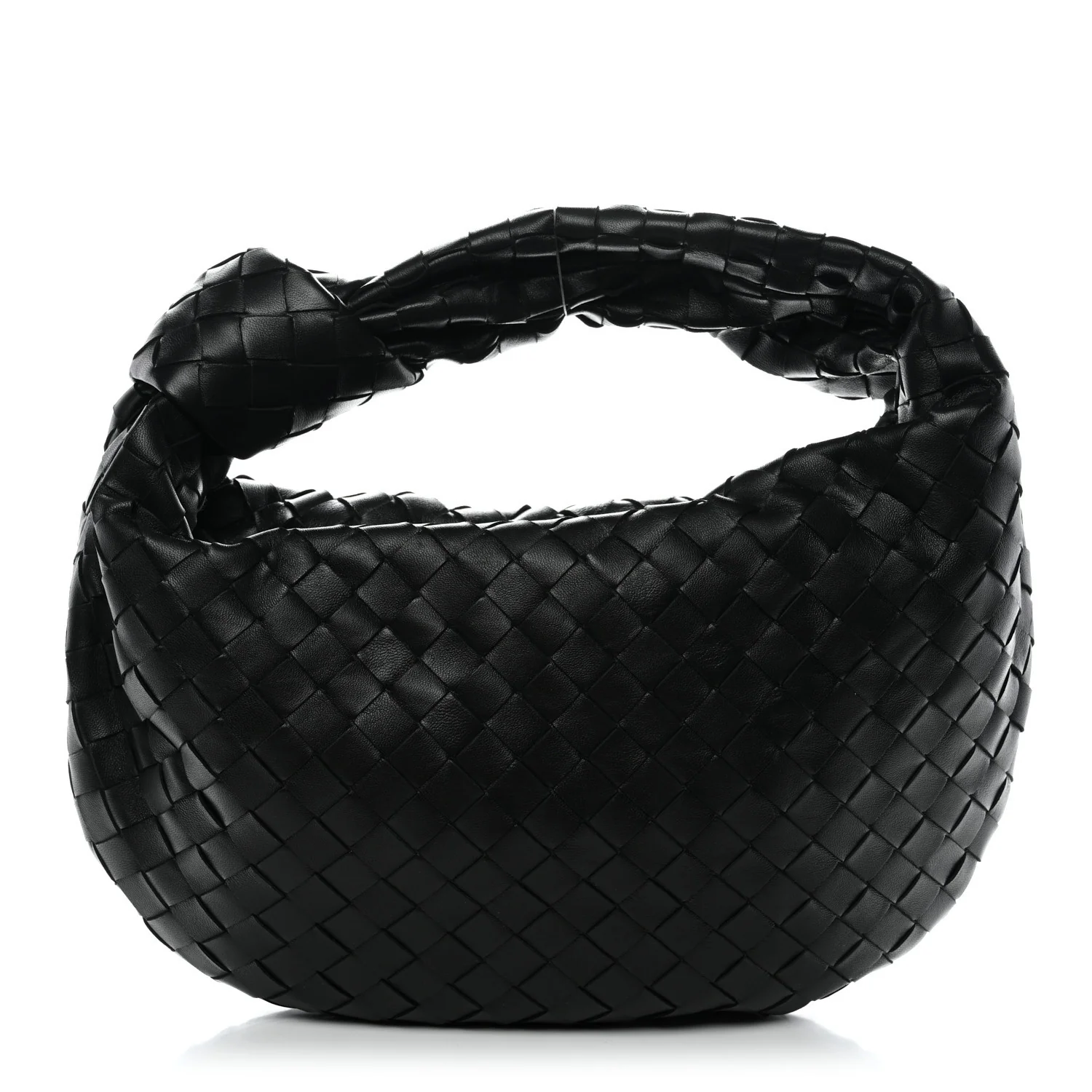 Nappa Intrecciato Teen Jodie Hobo Black