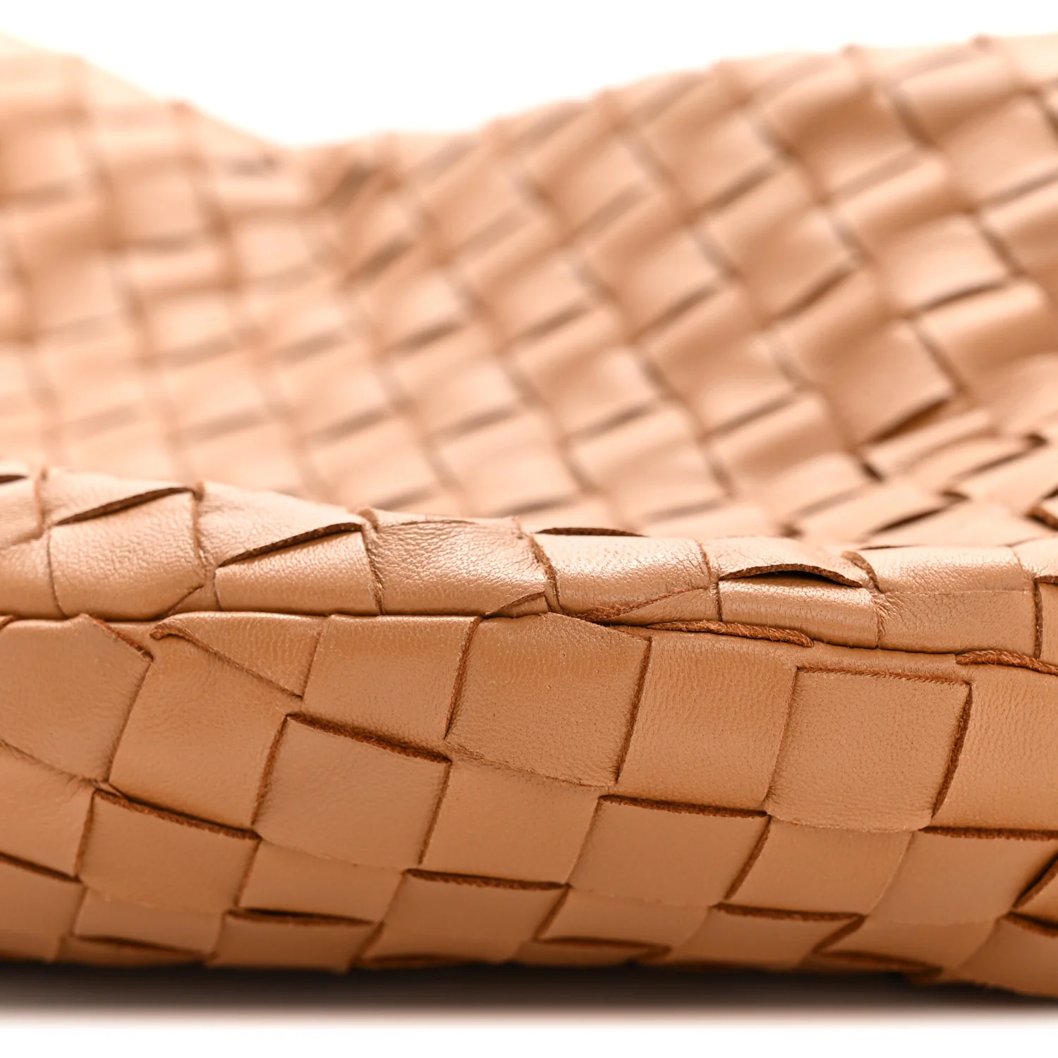 Nappa Intrecciato Teen Jodie Hobo Caramel - Image 10