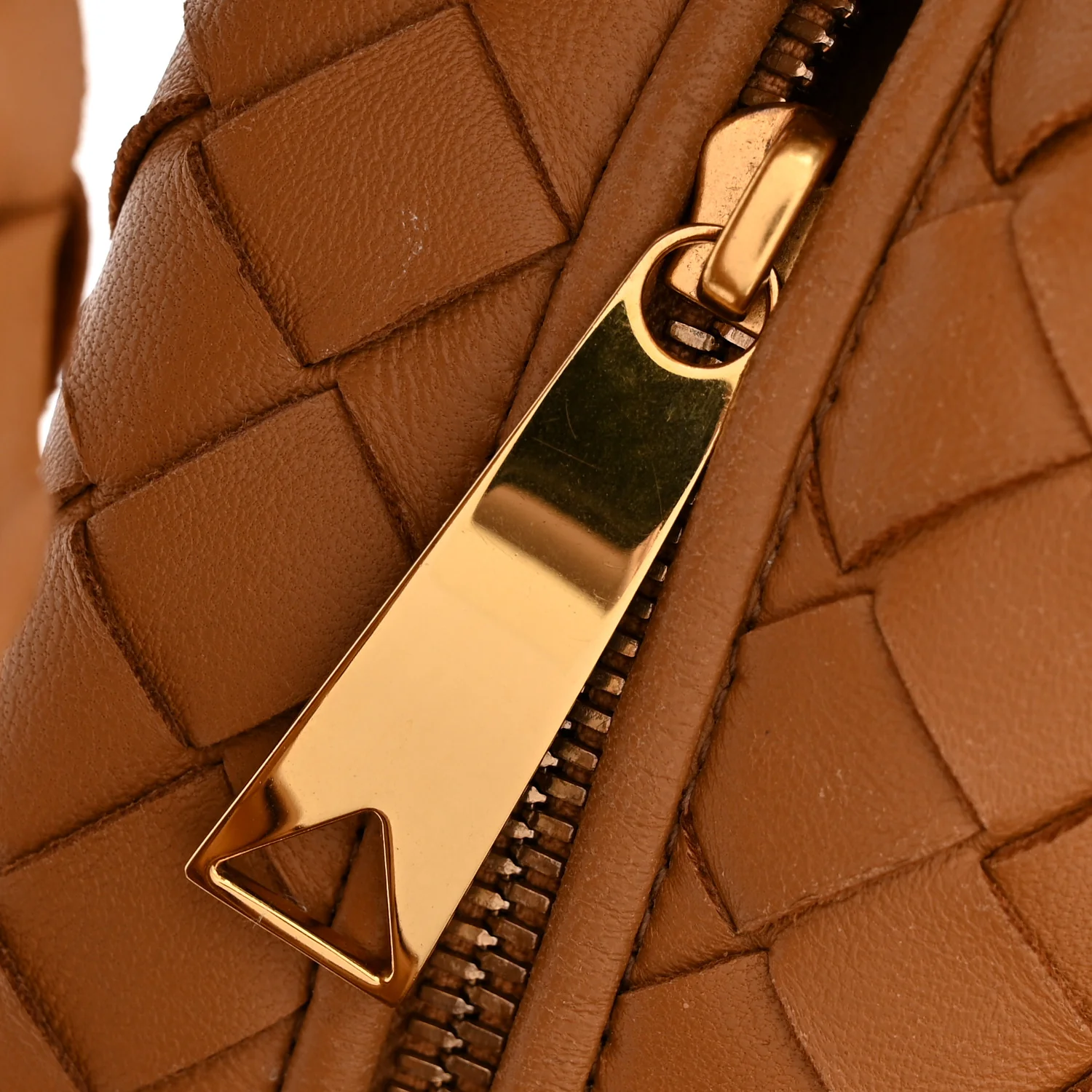 Nappa Intrecciato Teen Jodie Hobo Caramel - Image 11