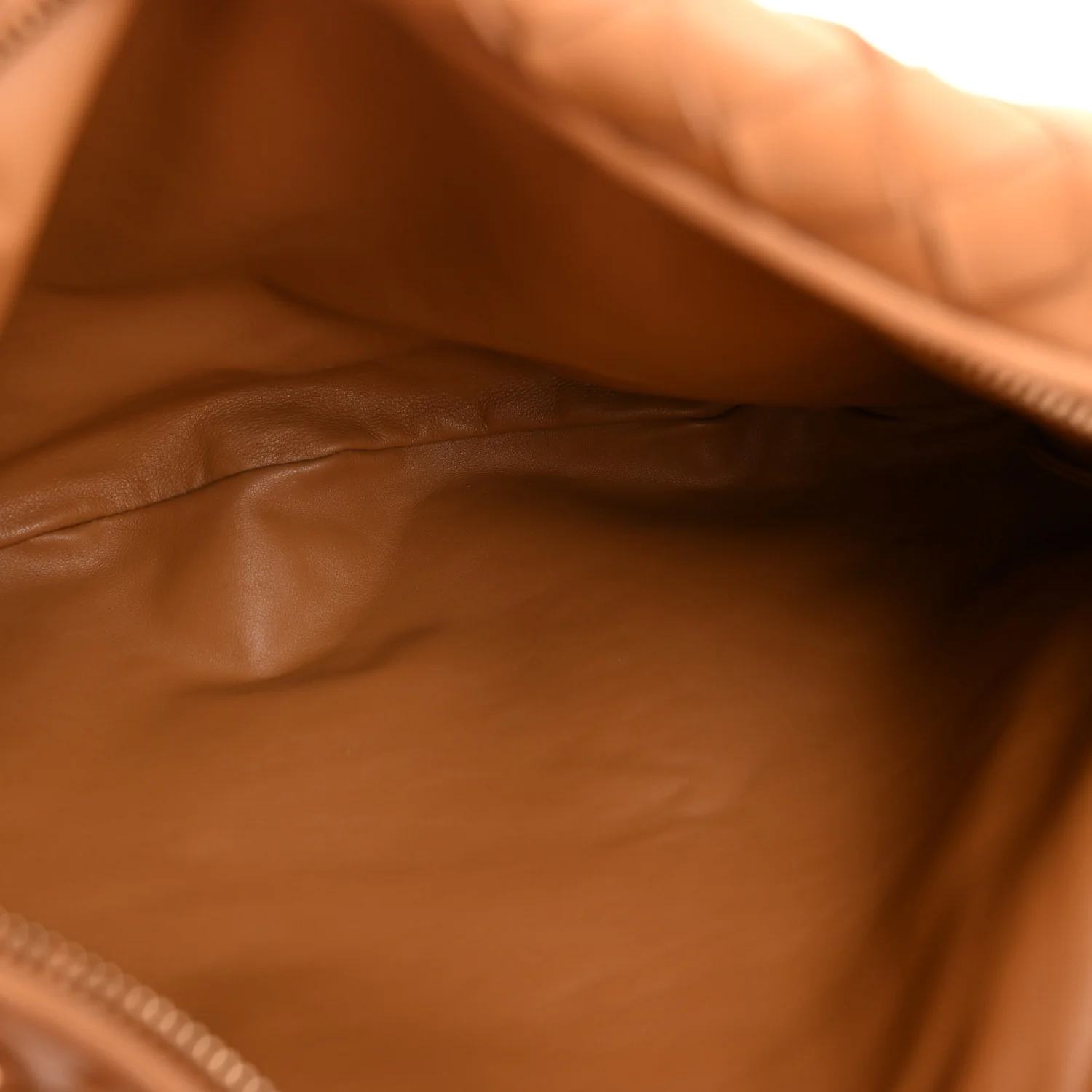 Nappa Intrecciato Teen Jodie Hobo Caramel - Image 5