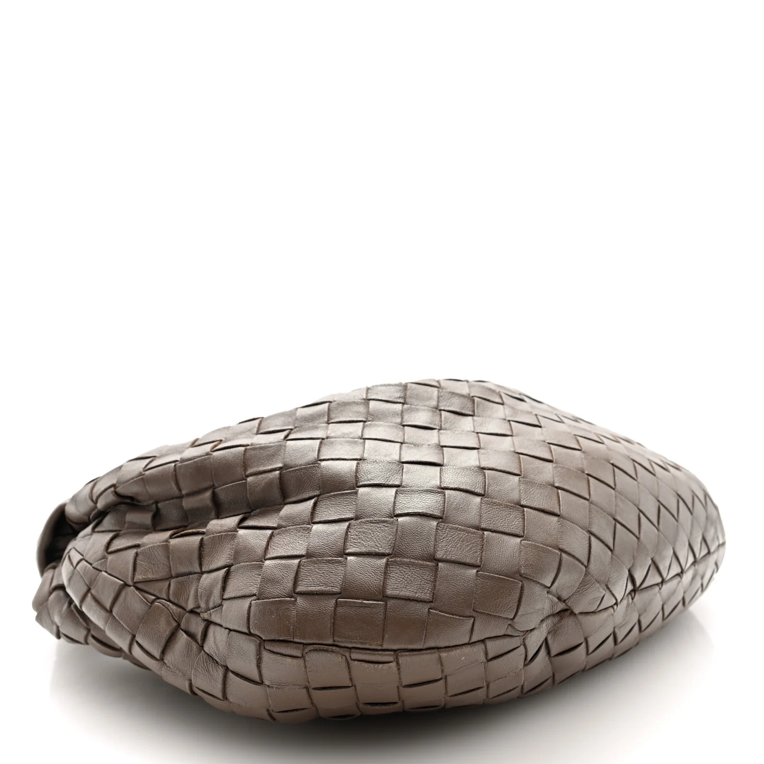 Nappa Intrecciato Teen Jodie Hobo Dark Taupe - Image 4
