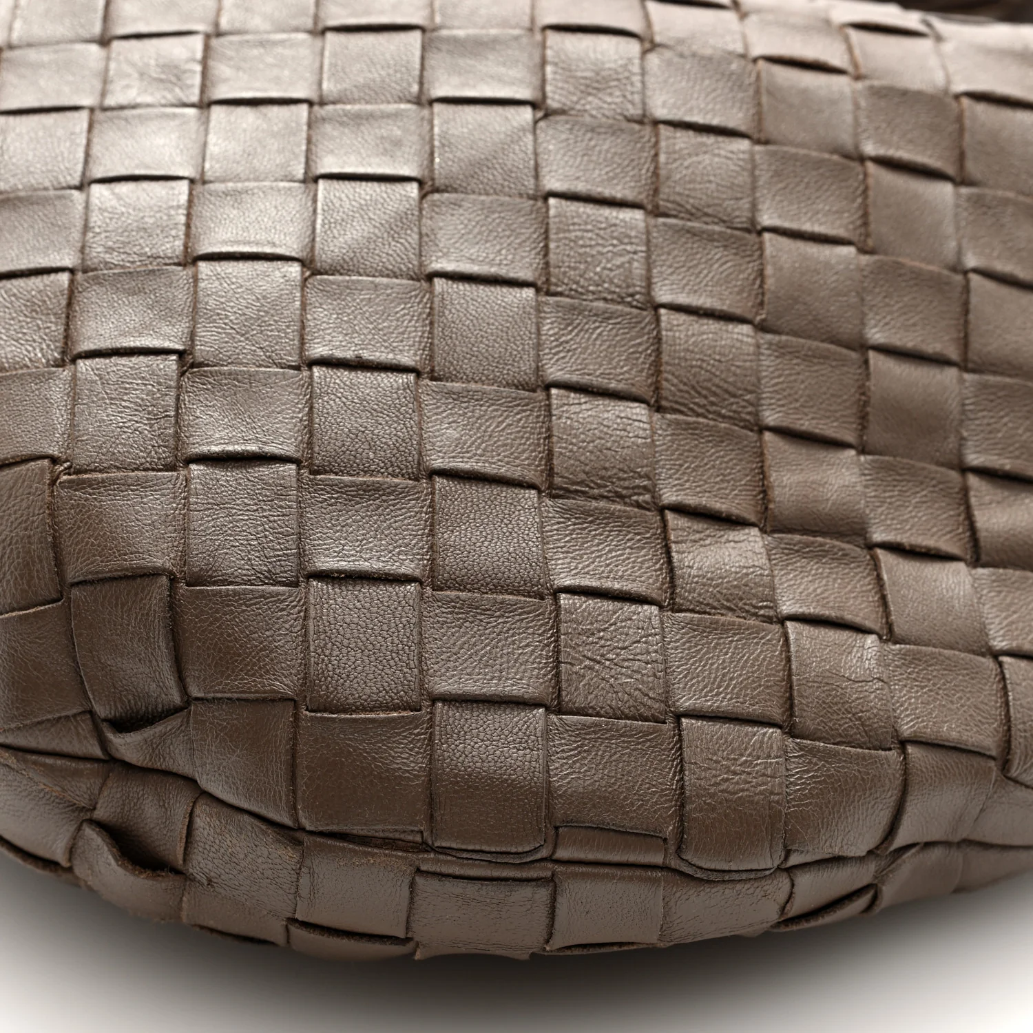 Nappa Intrecciato Teen Jodie Hobo Dark Taupe - Image 9