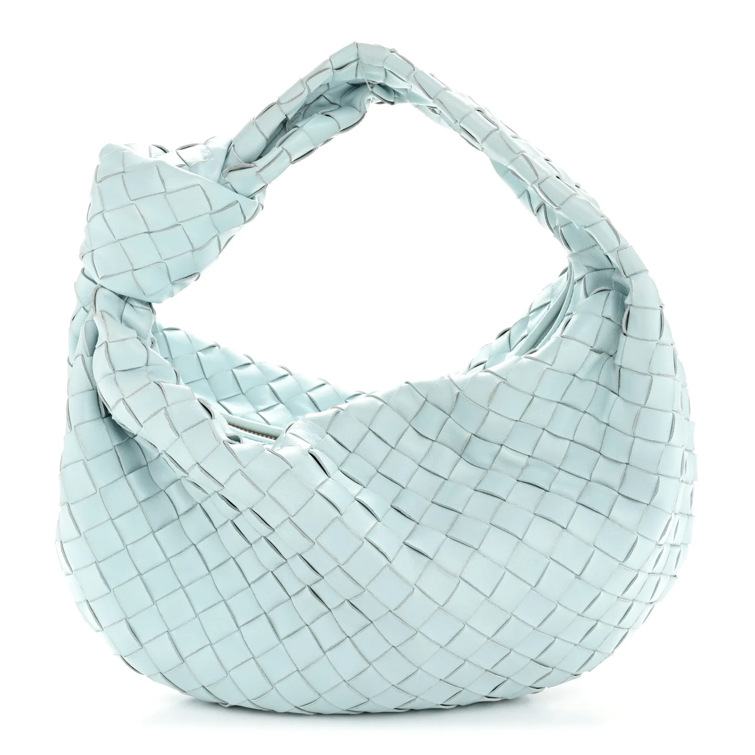 Nappa Intrecciato Teen Jodie Hobo Teal Washed - Image 2