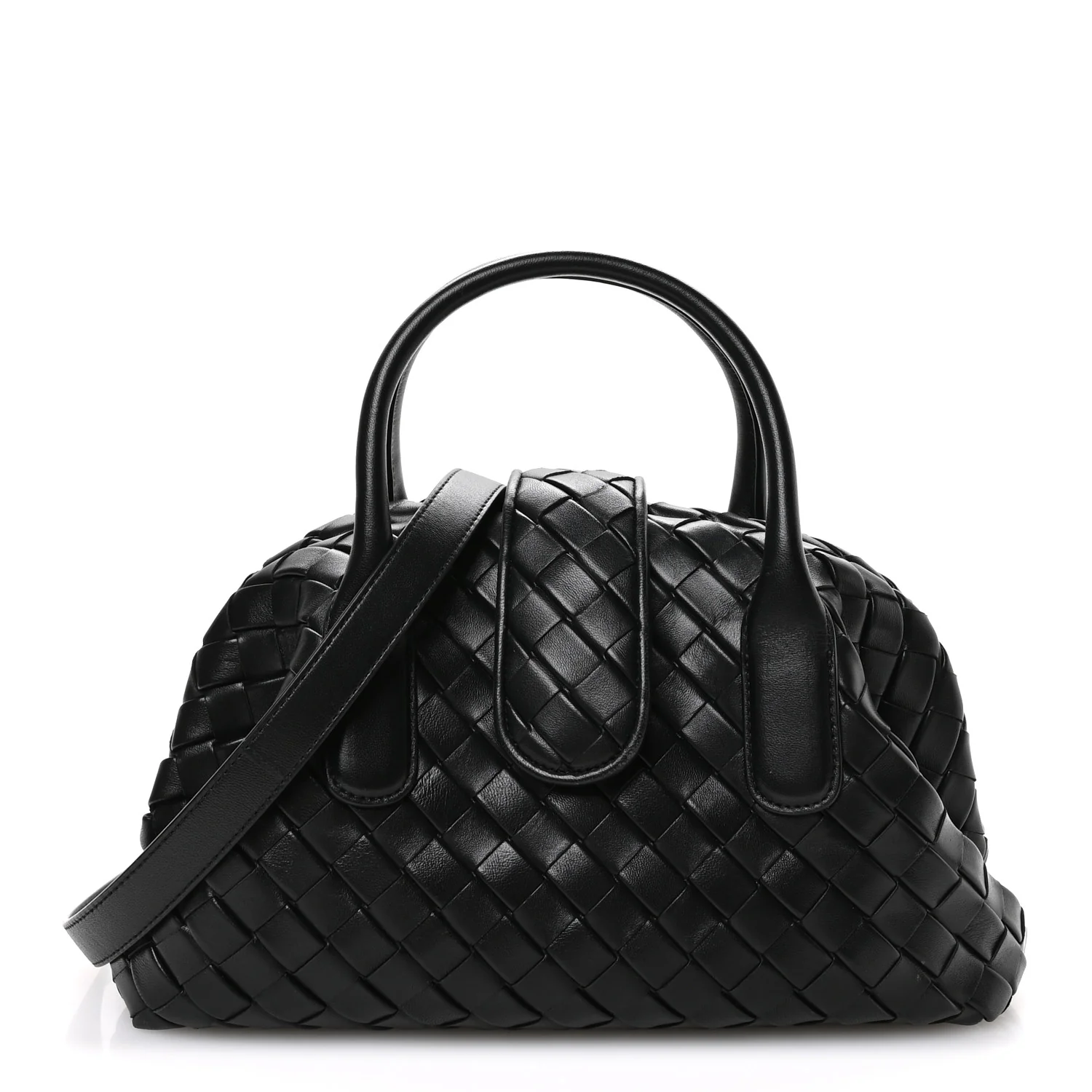 Nappa Intrecciato Teen The Lauren 1980 Bauletto Black