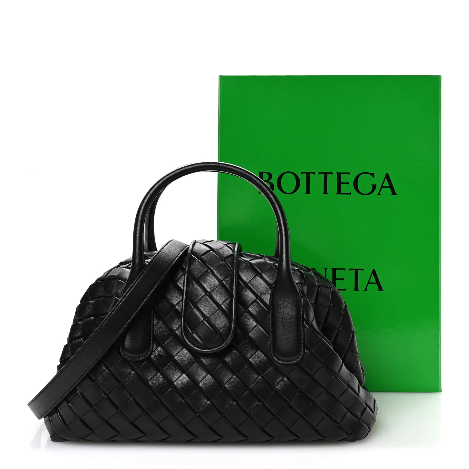 Nappa Intrecciato Teen The Lauren 1980 Bauletto Black - Image 12