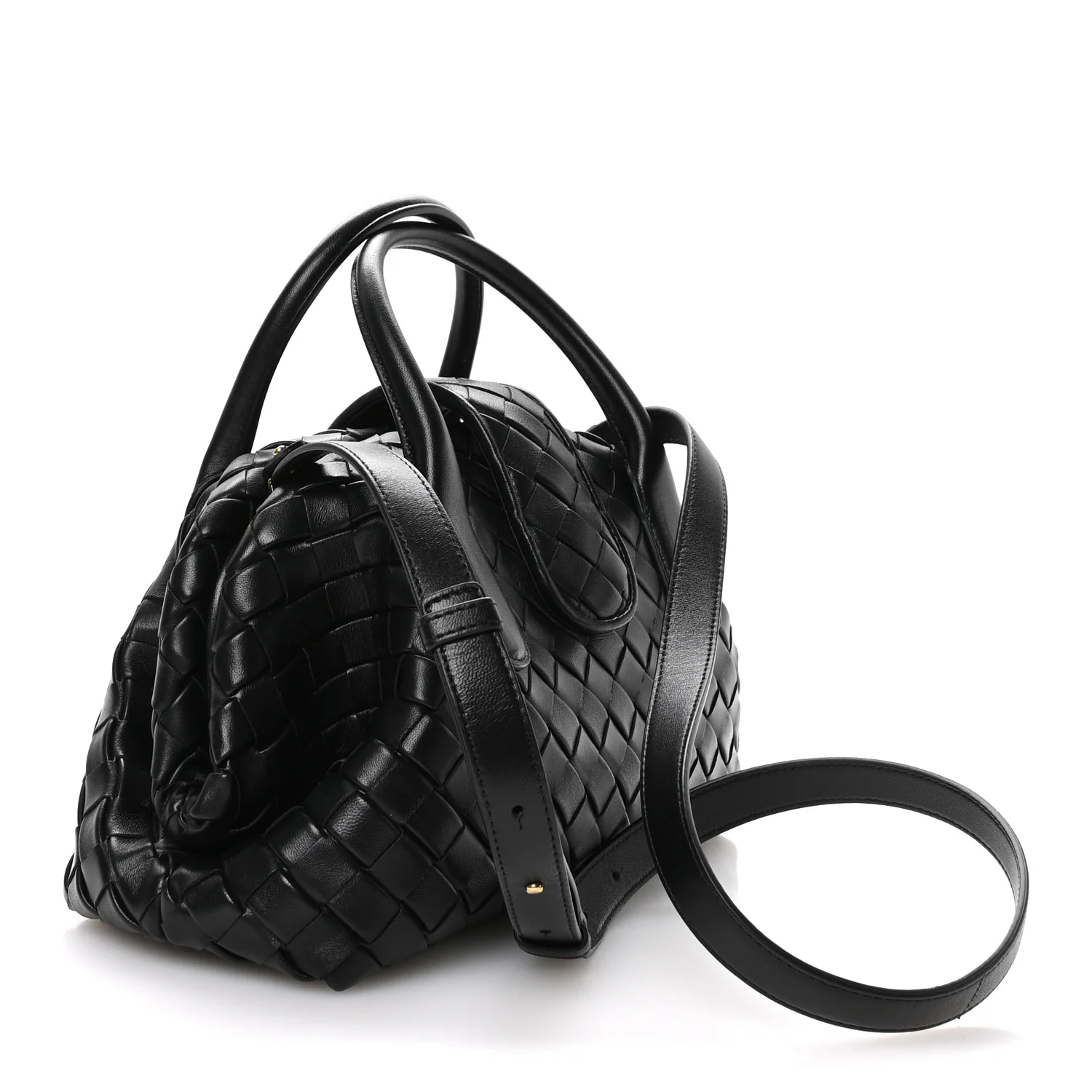 Nappa Intrecciato Teen The Lauren 1980 Bauletto Black - Image 2