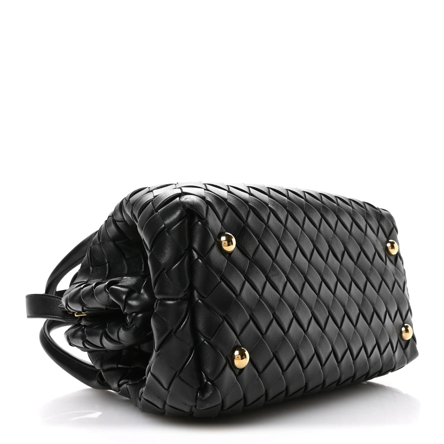 Nappa Intrecciato Teen The Lauren 1980 Bauletto Black - Image 4