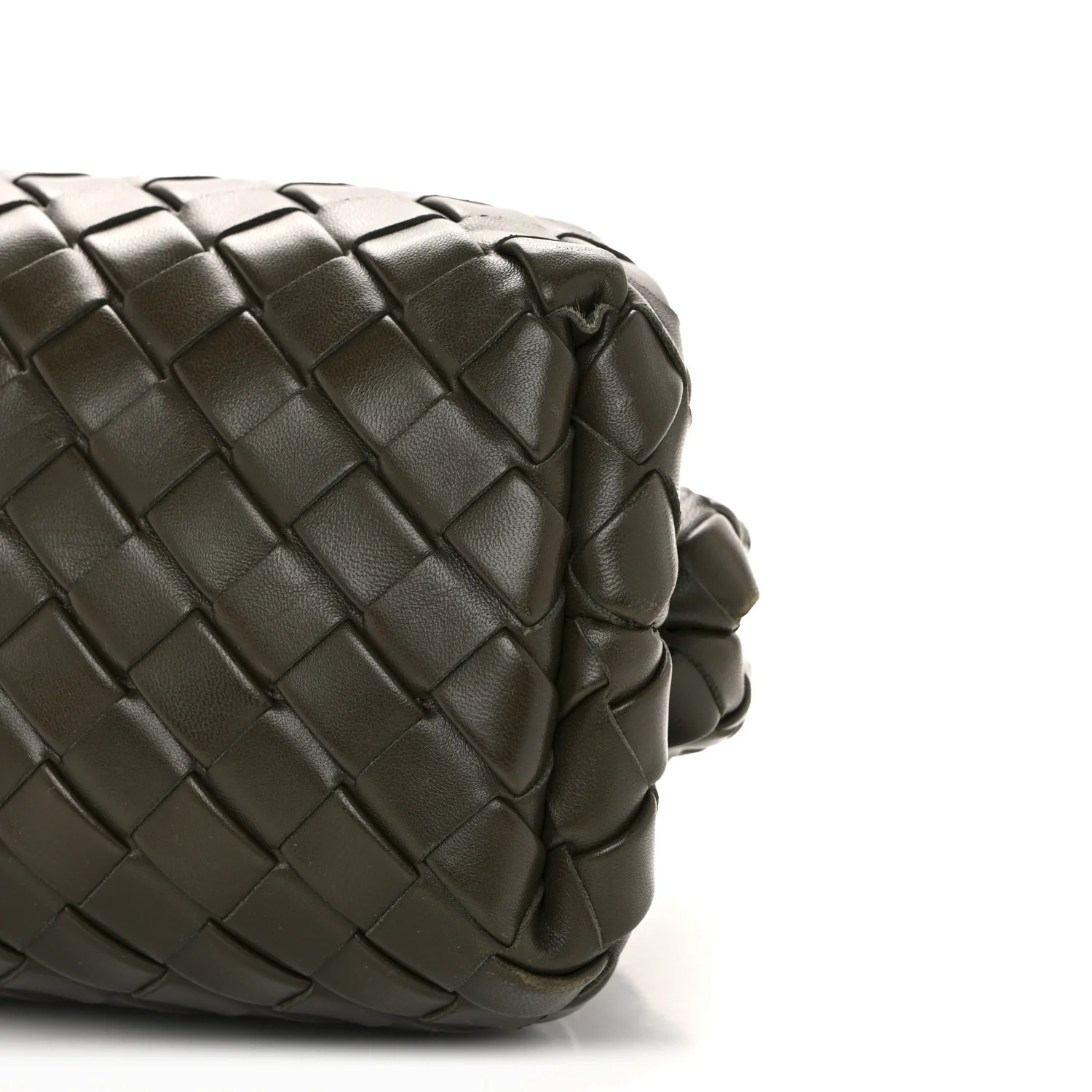 Nappa Intrecciato Teen The Lauren 1980 Clutch With Chain Khaki - Image 10
