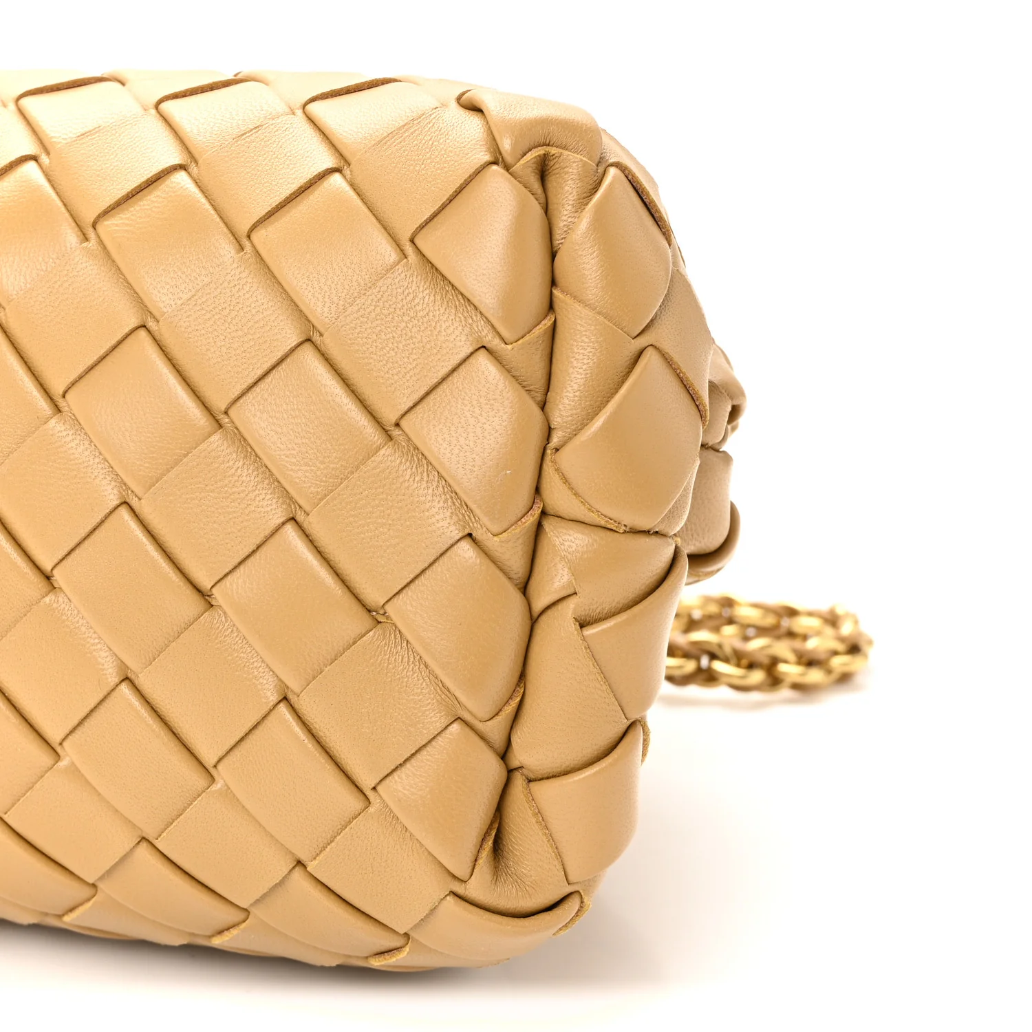 Nappa Intrecciato Teen The Lauren 1980 Clutch With Chain Praline - Image 9