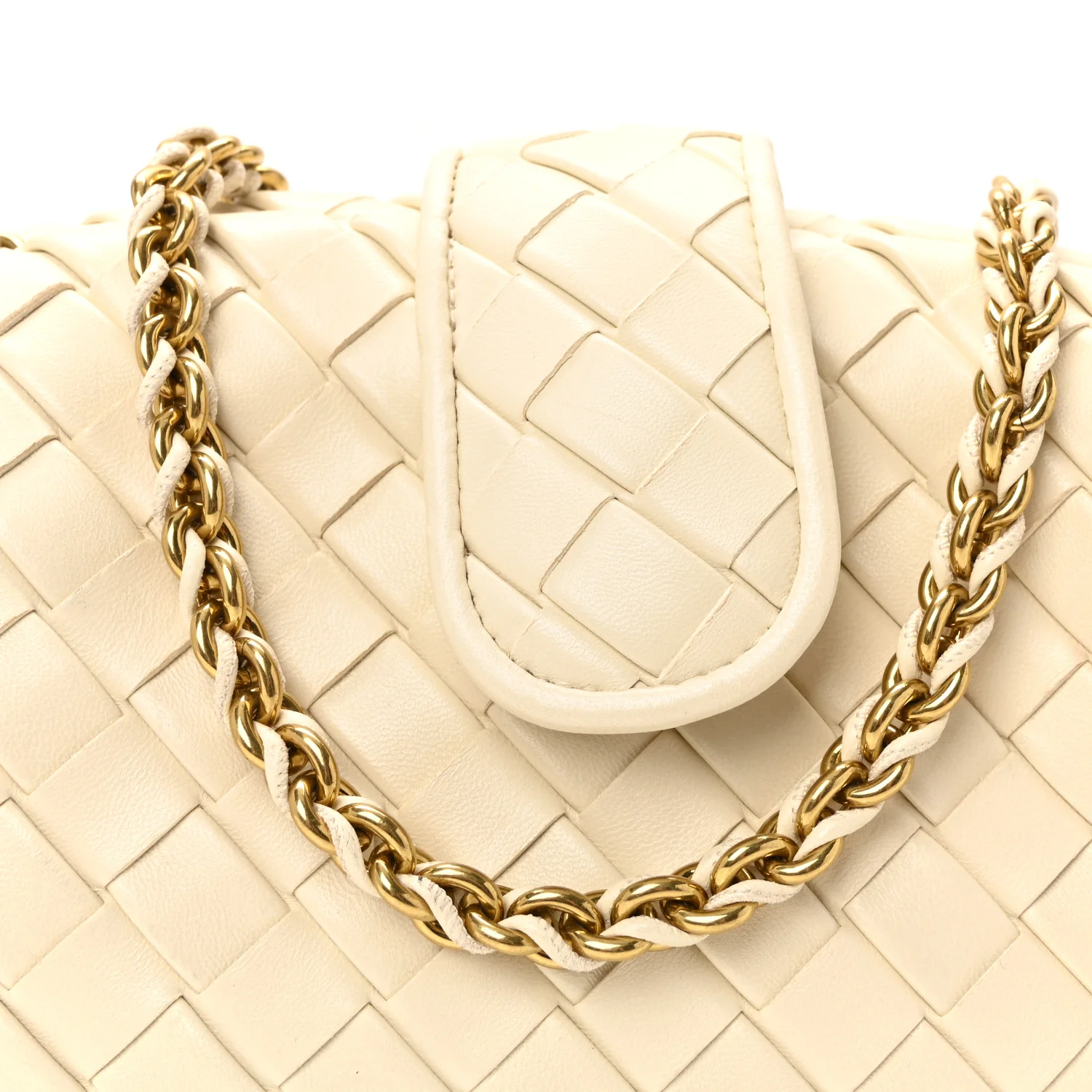 Nappa Intrecciato Teen The Lauren 1980 Clutch With Chain String - Image 7