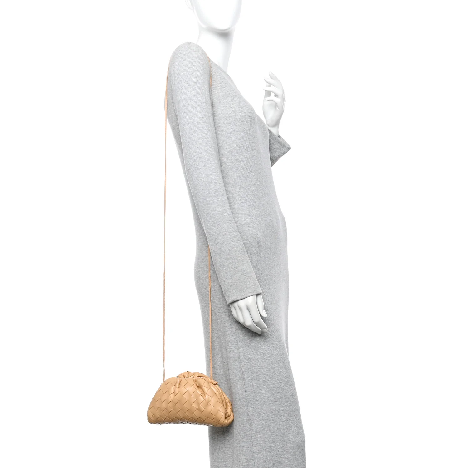 Nappa Intrecciato The Mini Pouch Almond - Image 2