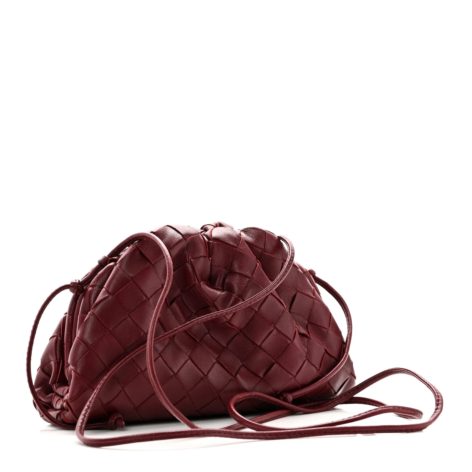 Nappa Intrecciato The Mini Pouch Bordeaux - Image 3