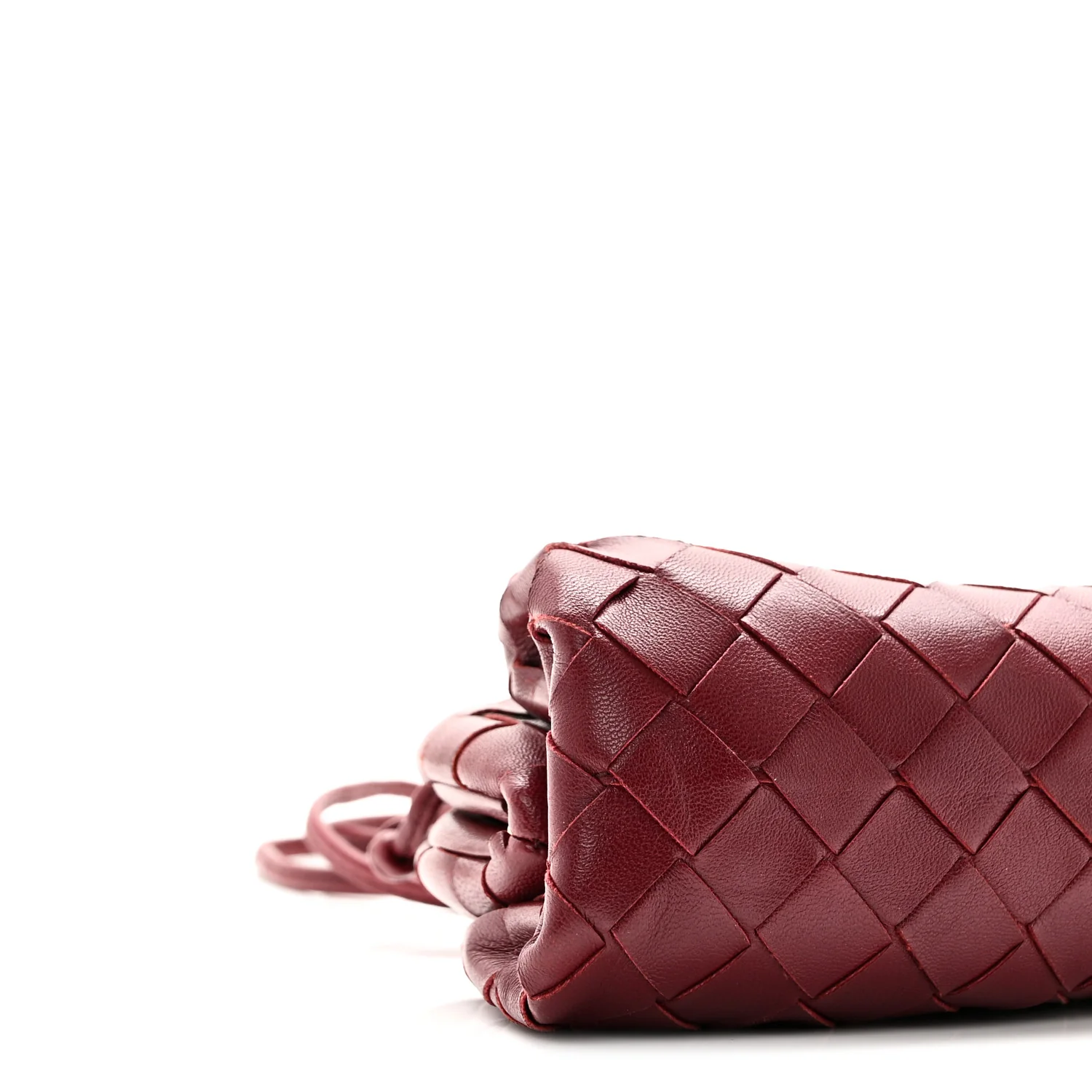 Nappa Intrecciato The Mini Pouch Bordeaux - Image 8