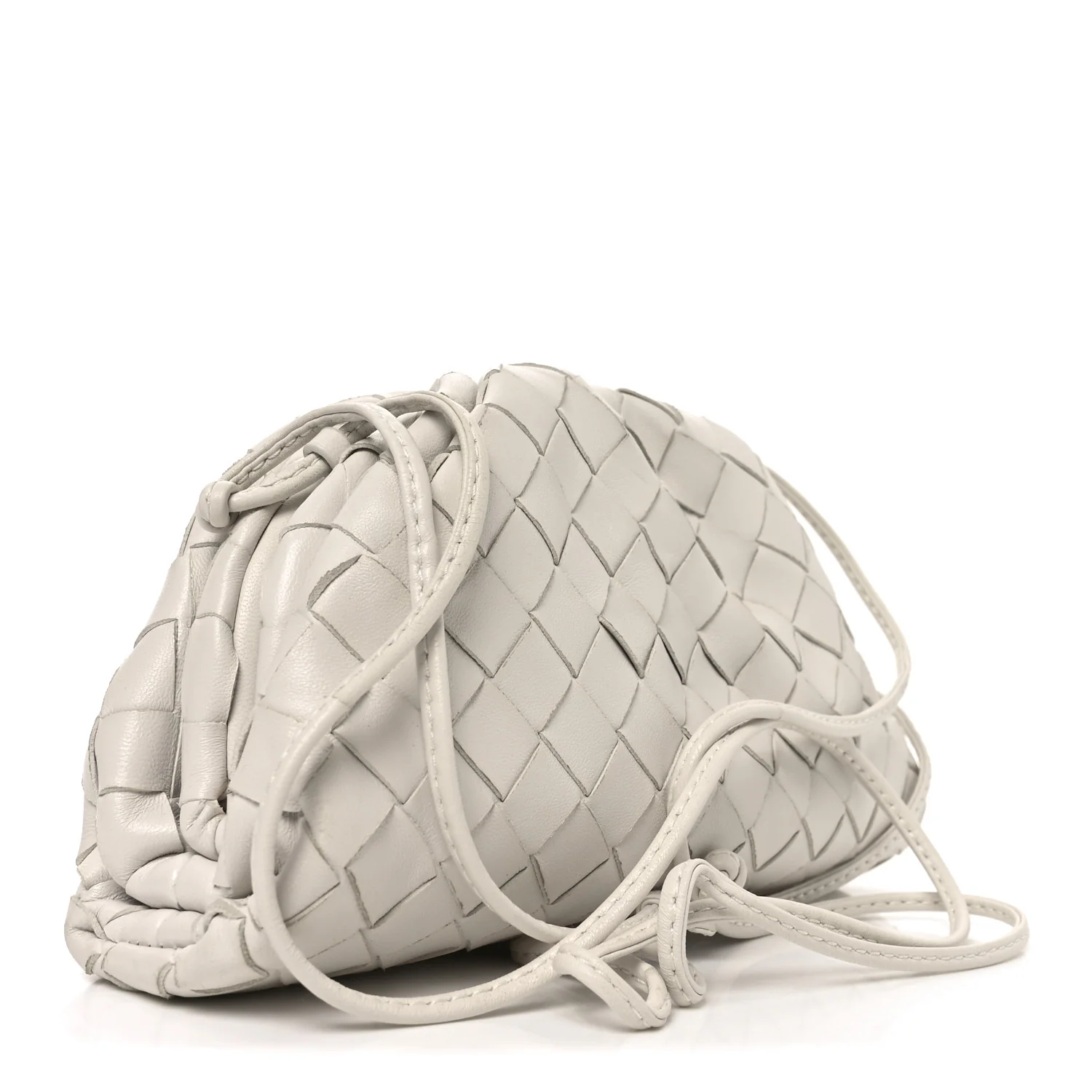 Nappa Intrecciato The Mini Pouch Chalk - Image 3