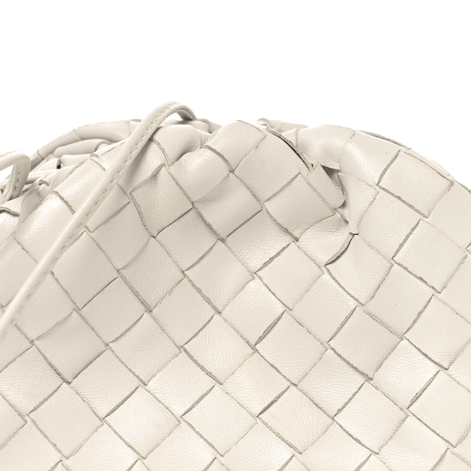 Nappa Intrecciato The Mini Pouch Chalk - Image 9
