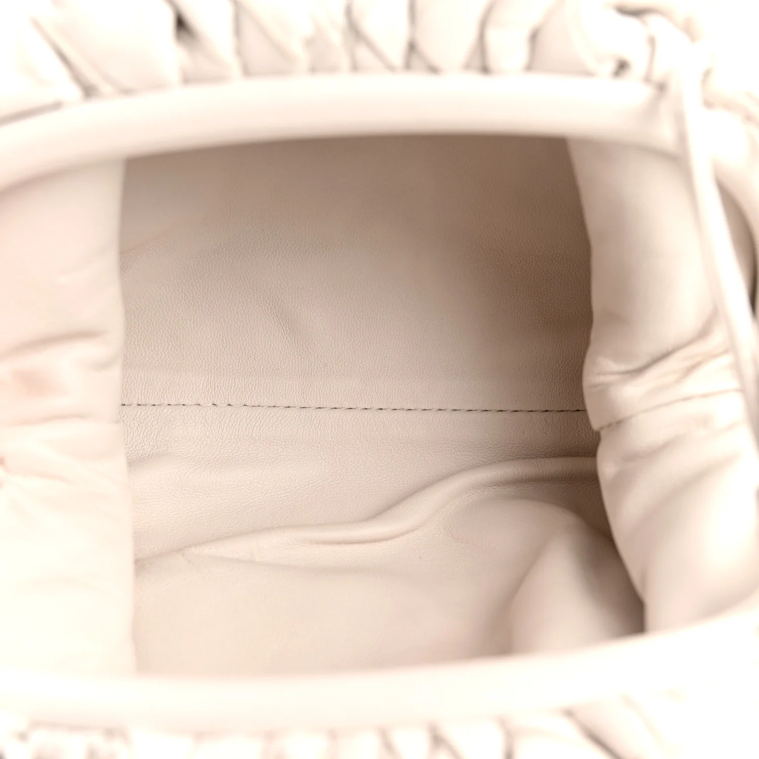 Nappa Intrecciato The Mini Pouch Chalk - Image 5