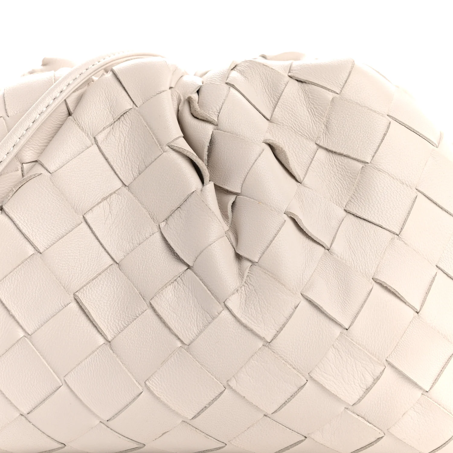 Nappa Intrecciato The Mini Pouch Chalk - Image 8