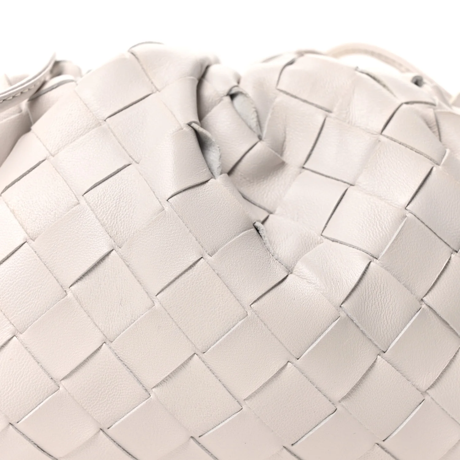 Nappa Intrecciato The Mini Pouch Chalk - Image 7