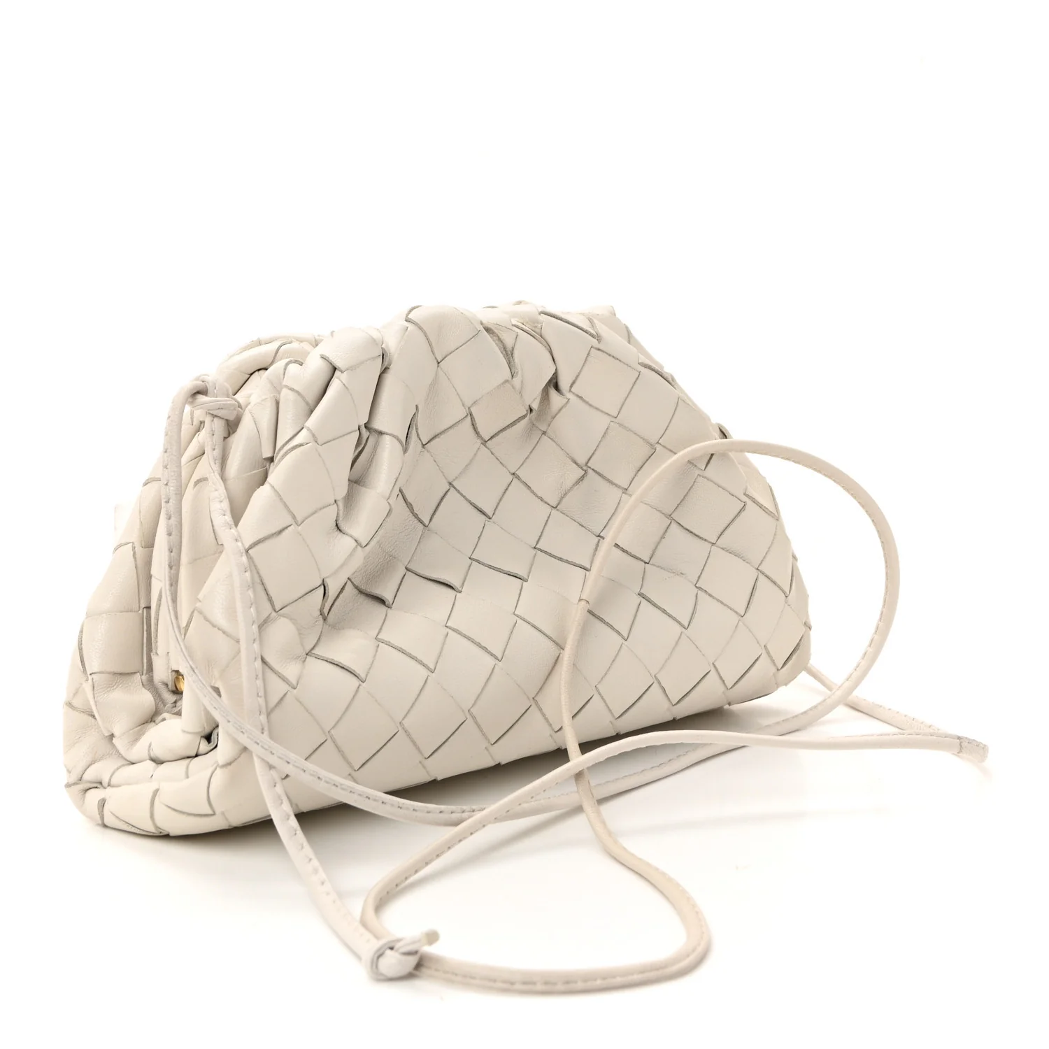 Nappa Intrecciato The Mini Pouch Chalk - Image 3