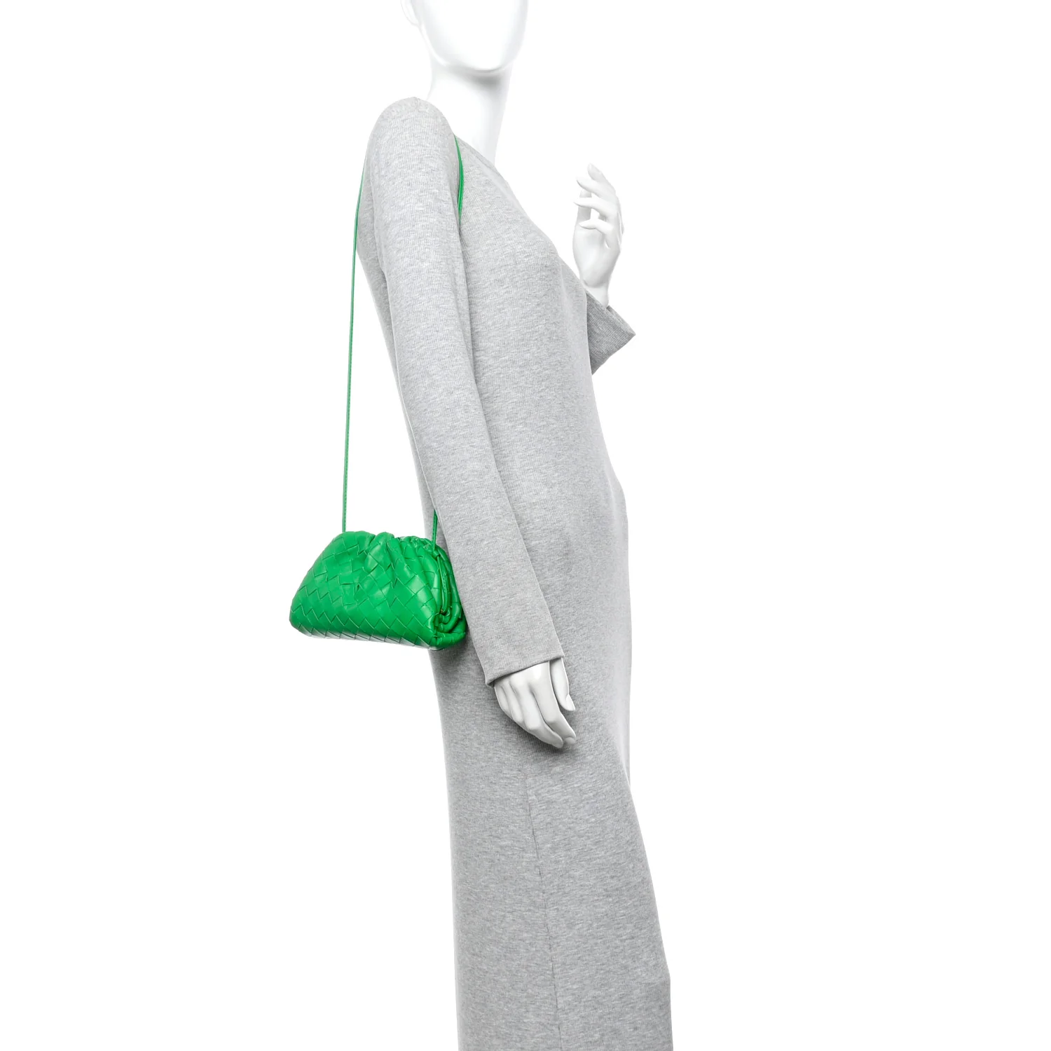 Nappa Intrecciato The Mini Pouch Clutch Parakeet - Image 2