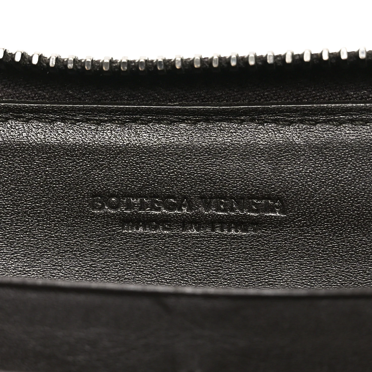 Nappa Intrecciato Zip Around Wallet Brown - Image 6