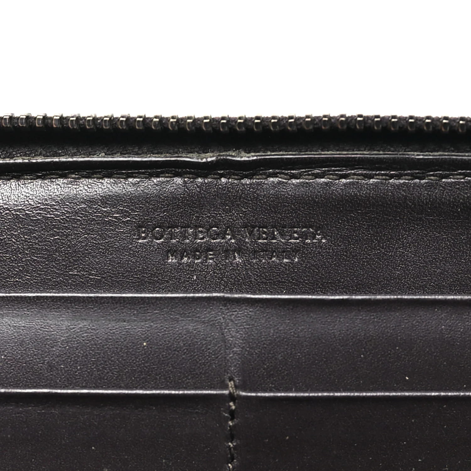Nappa Intrecciato Zip Around Wallet Ebano - Image 6
