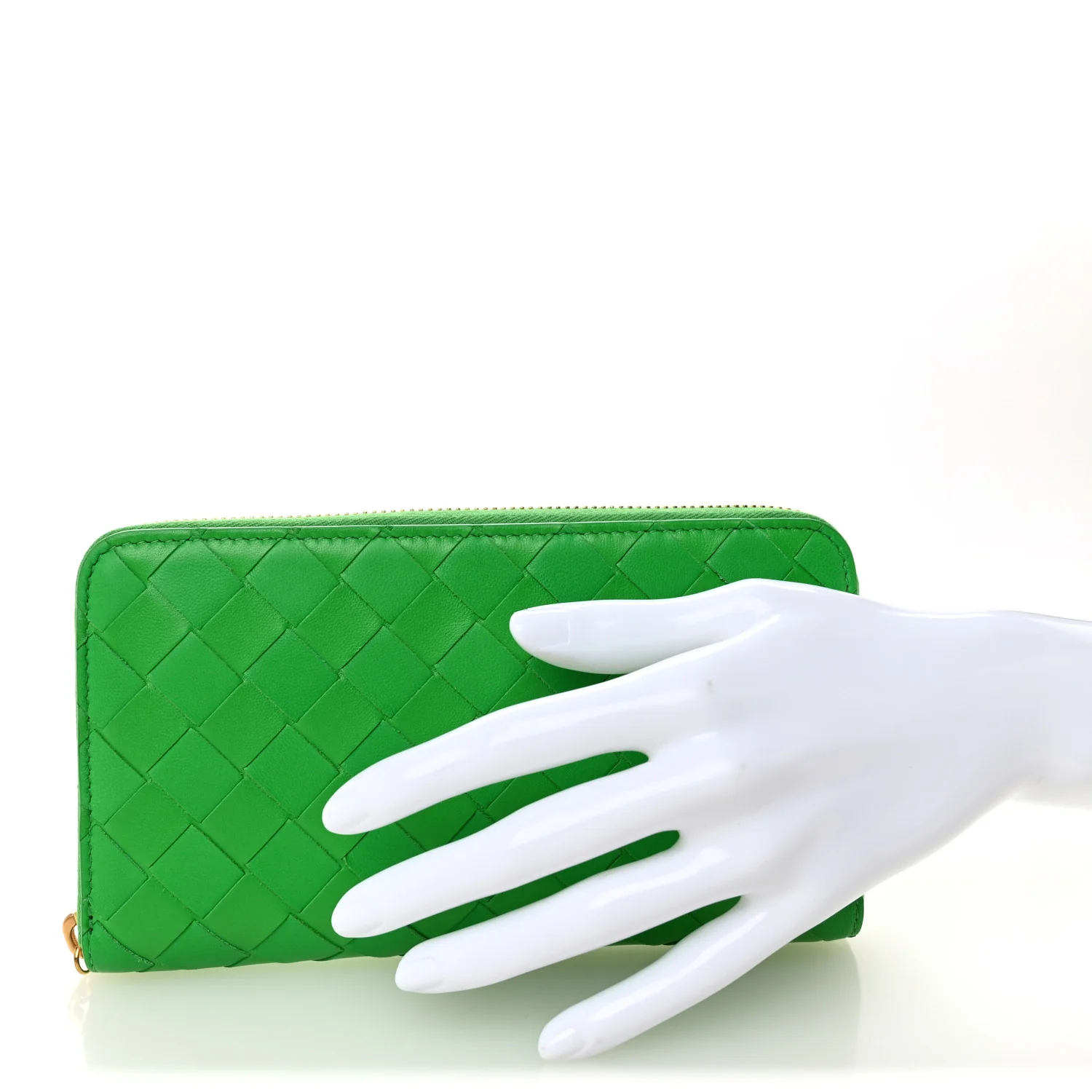 Nappa Intrecciato Zip Around Wallet Parakeet - Image 2